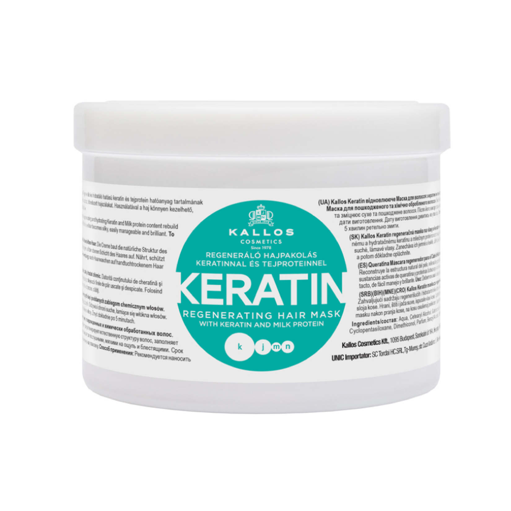 Kallos Keratin ve Süt Proteinli Saç Maskesi 500 Ml