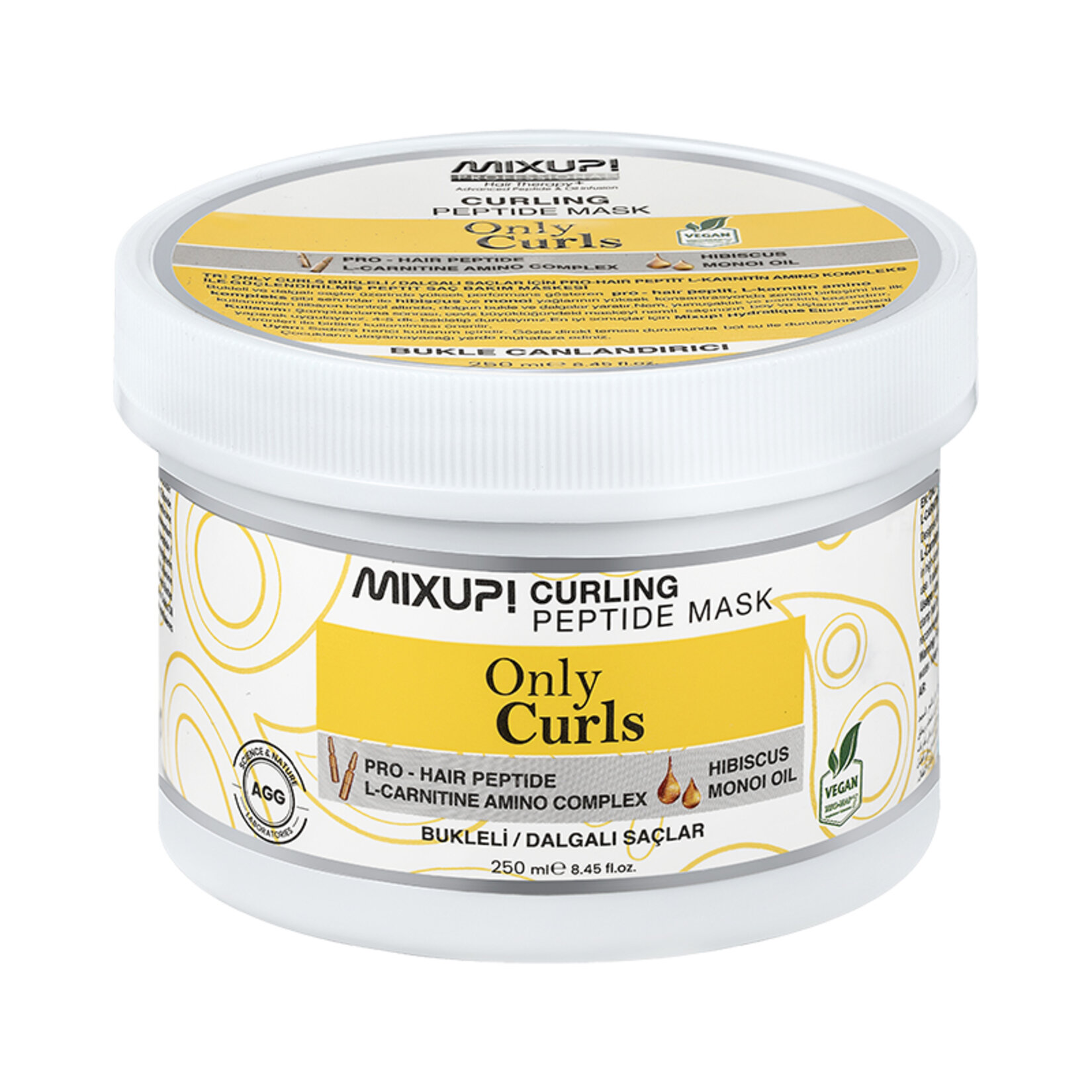 Mixup! Only Curls Peptit Maske 250 Ml
