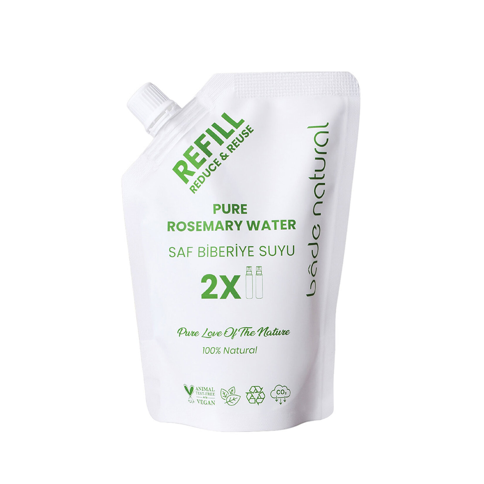 Bade Natural Biberiye Suyu Saç Toniği Refill 200 Ml