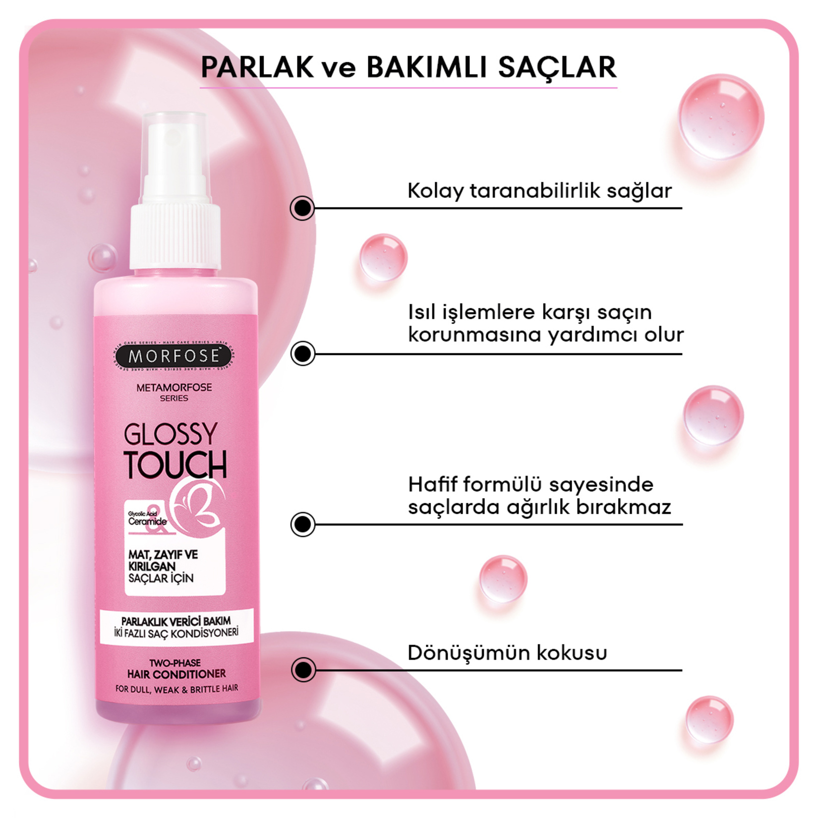 Morfose Metamorfose Parlaklık Verici Saç Kondisyoneri 200 Ml - Görsel 3