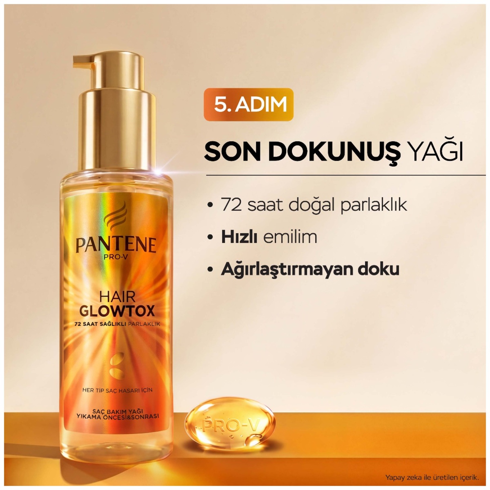 Pantene Glowtox Saç Bakım Yağı 100 Ml - Görsel 5