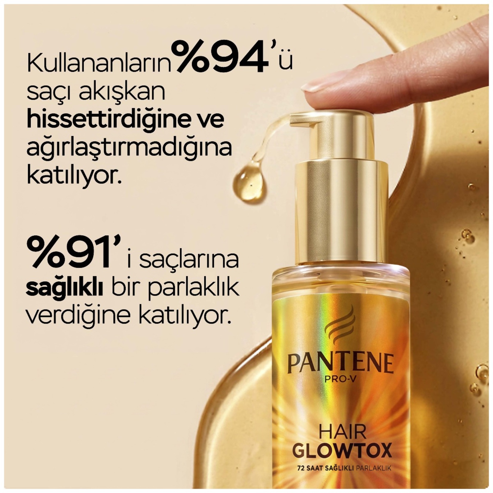 Pantene Glowtox Saç Bakım Yağı 100 Ml - Görsel 6