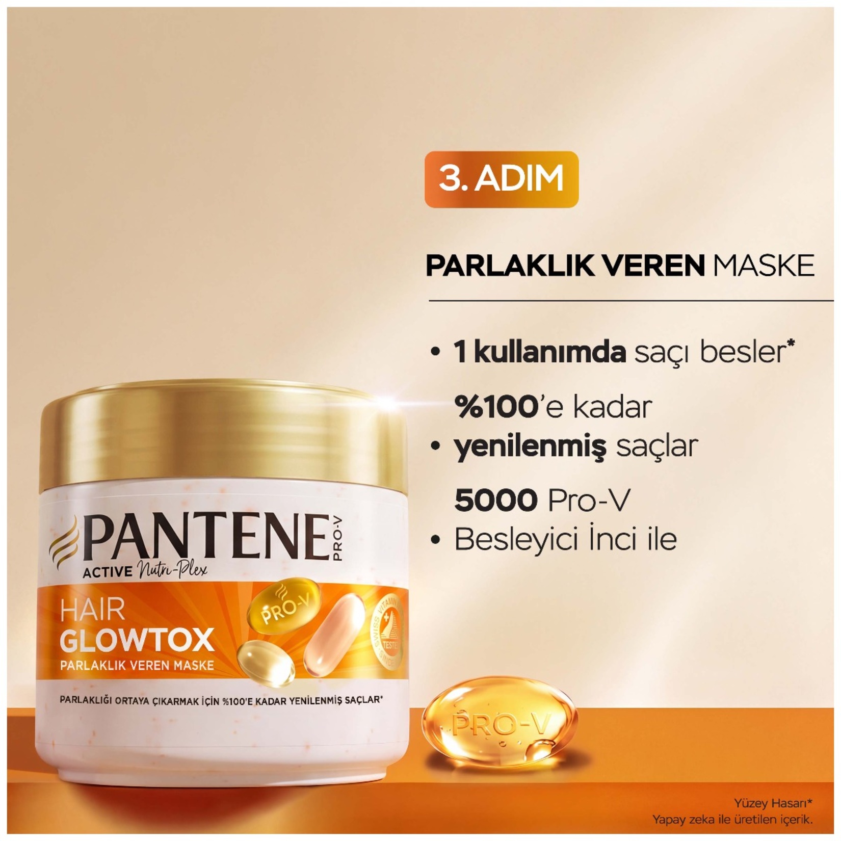 Pantene Glowtox Saç Bakım Maskesi 300 Ml - Görsel 4