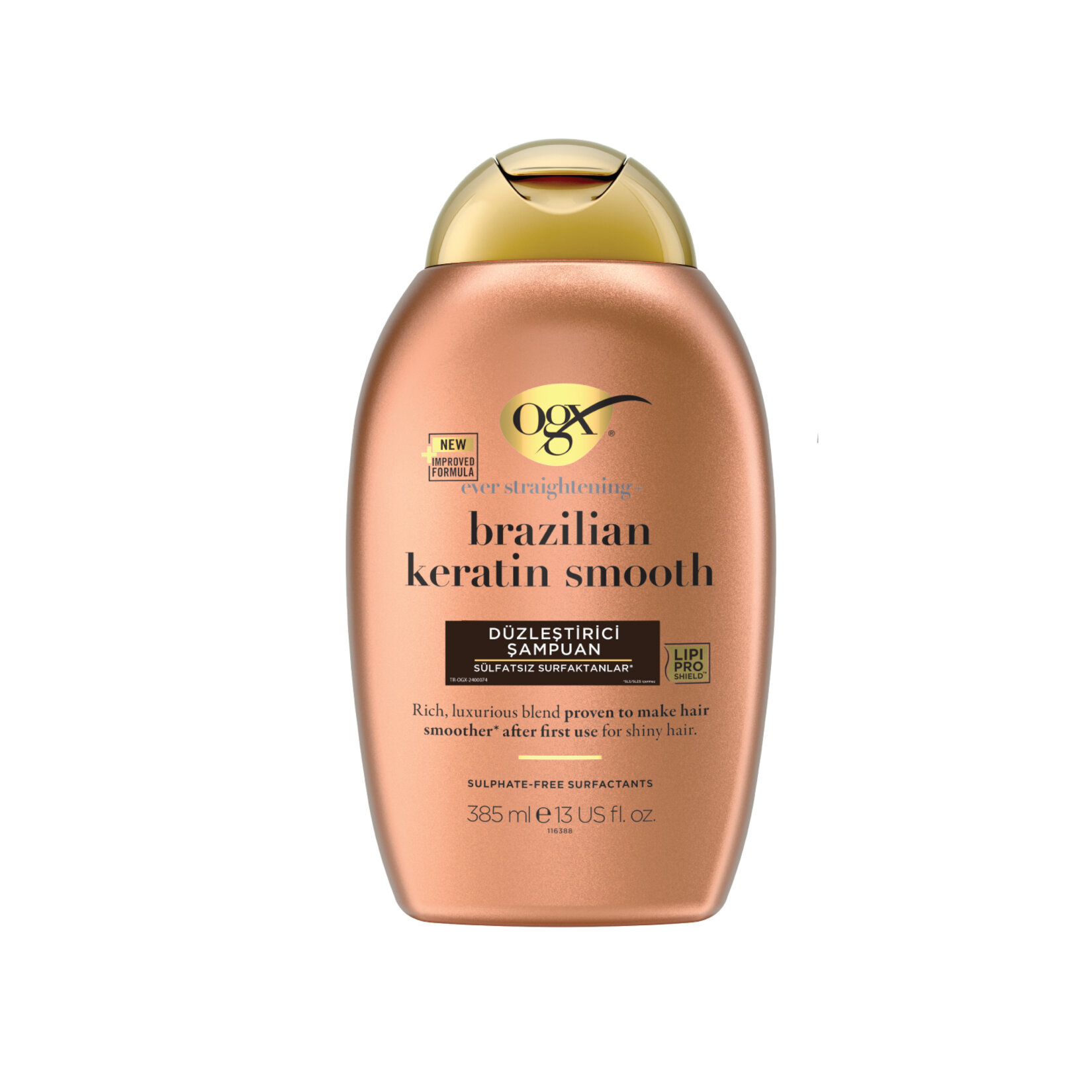 OGX Düzleştirici Brazilian Keratin Smooth Şampuan 385 Ml - Görsel 1