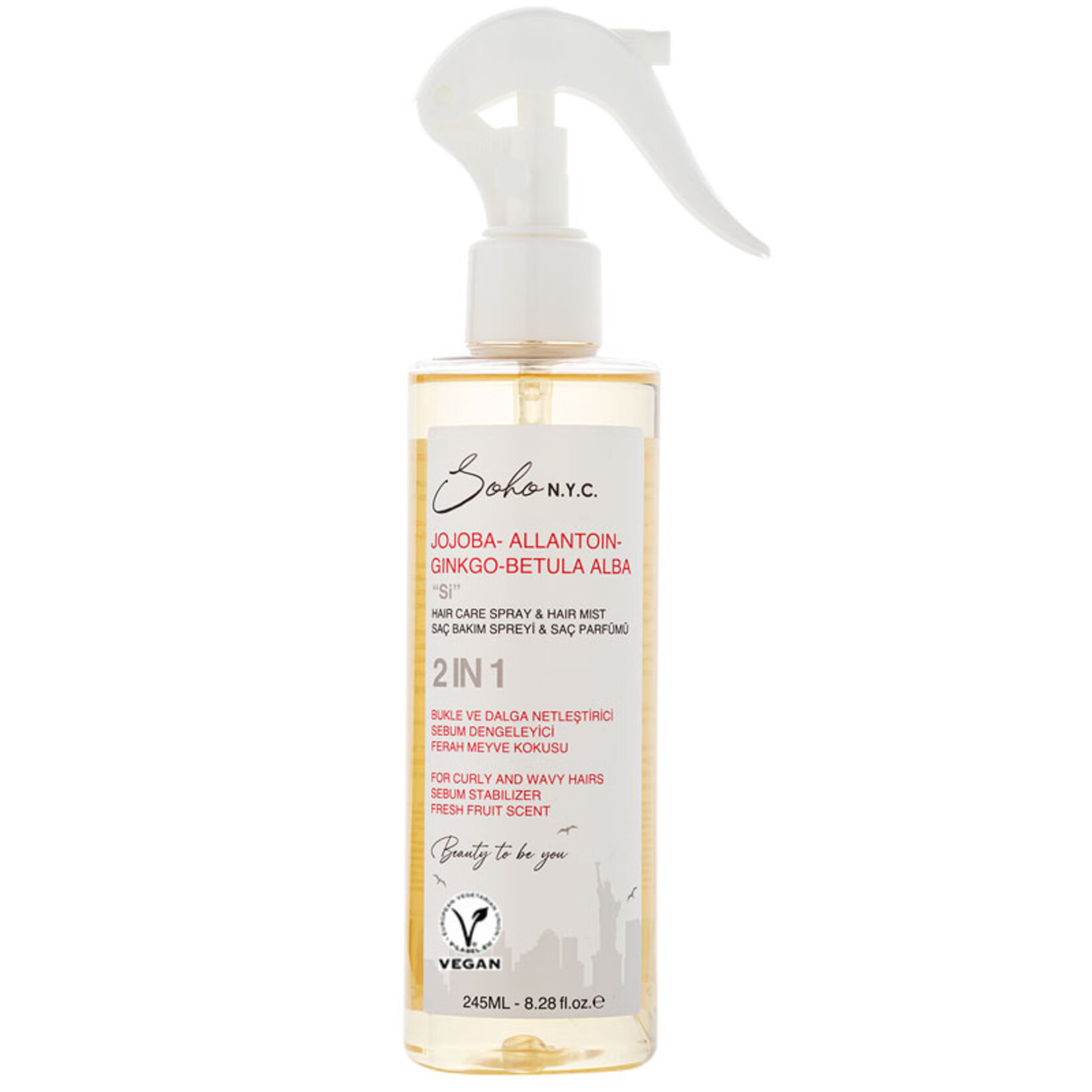 Soho N.y.c.Bukleli Saçlar Bakım Spreyi & Parfümü Si 245ml - Görsel 1