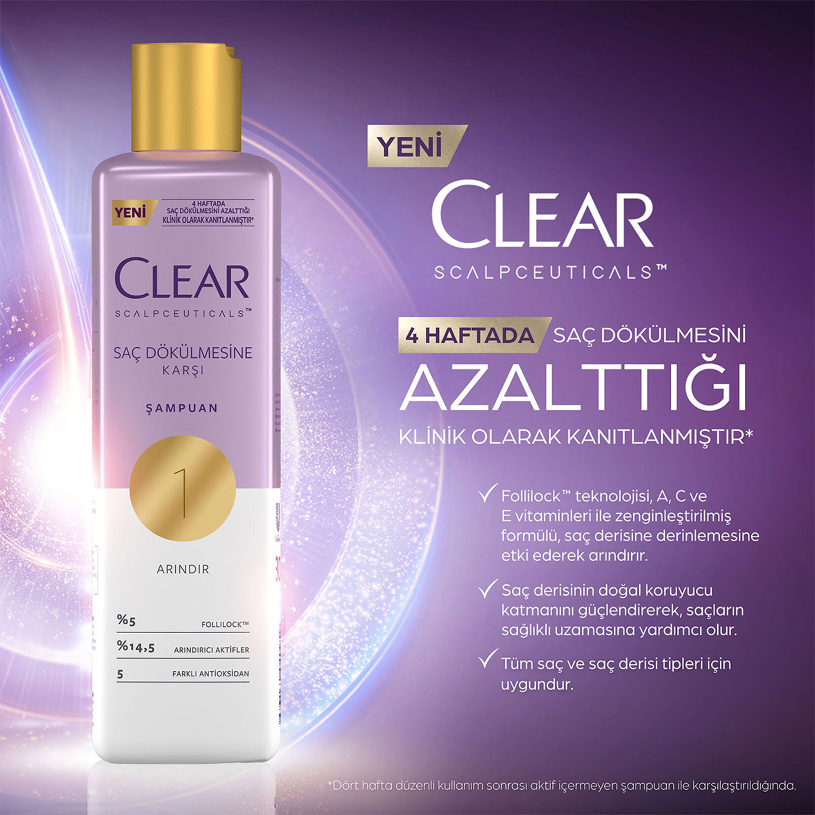 Clear Scalpceuticals Saç Dökülmesine Karşı Şampuan 300 ml - Görsel 3