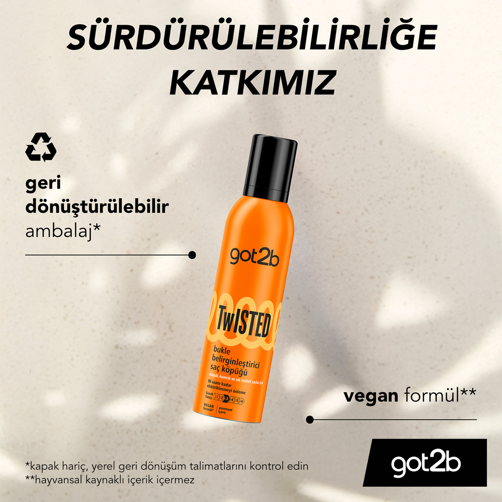 Got2b Twisted Bukle Belirginleşen Saç Köpüğü 250 Ml - Görsel 4