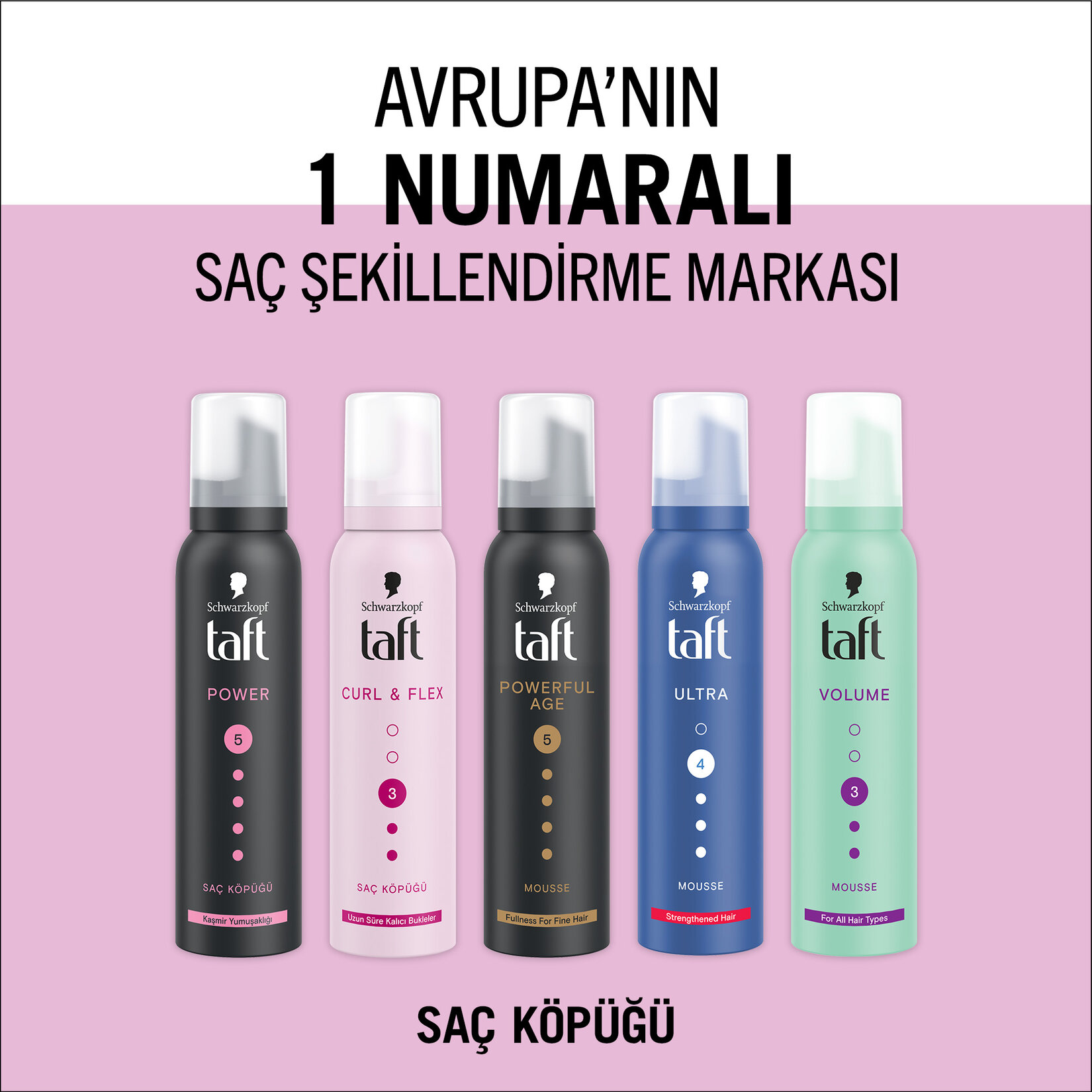 Taft Saç Köpüğü Curl & Flex  150 Ml - Görsel 5