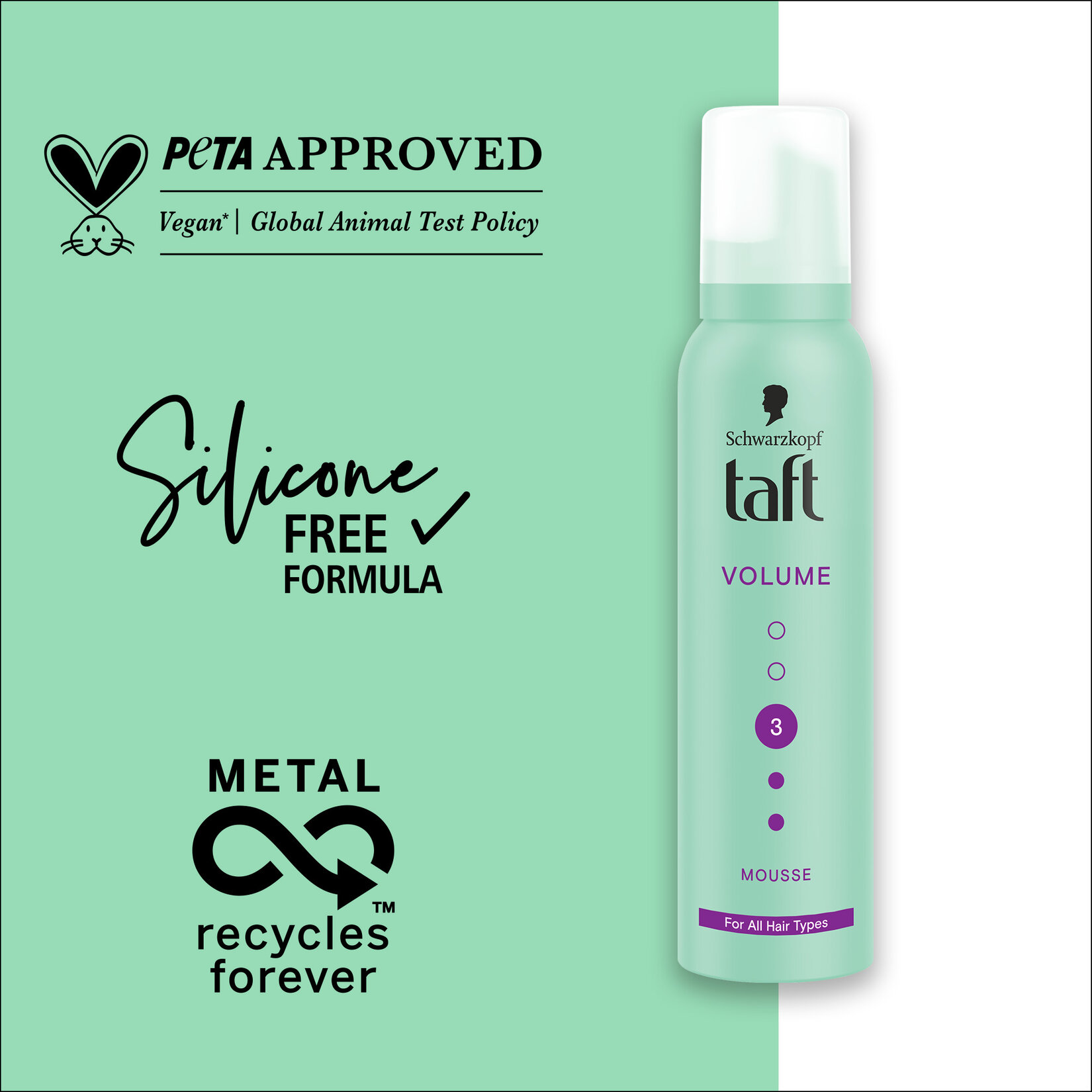 Taft True Volume  Köpük 150 Ml - Görsel 4