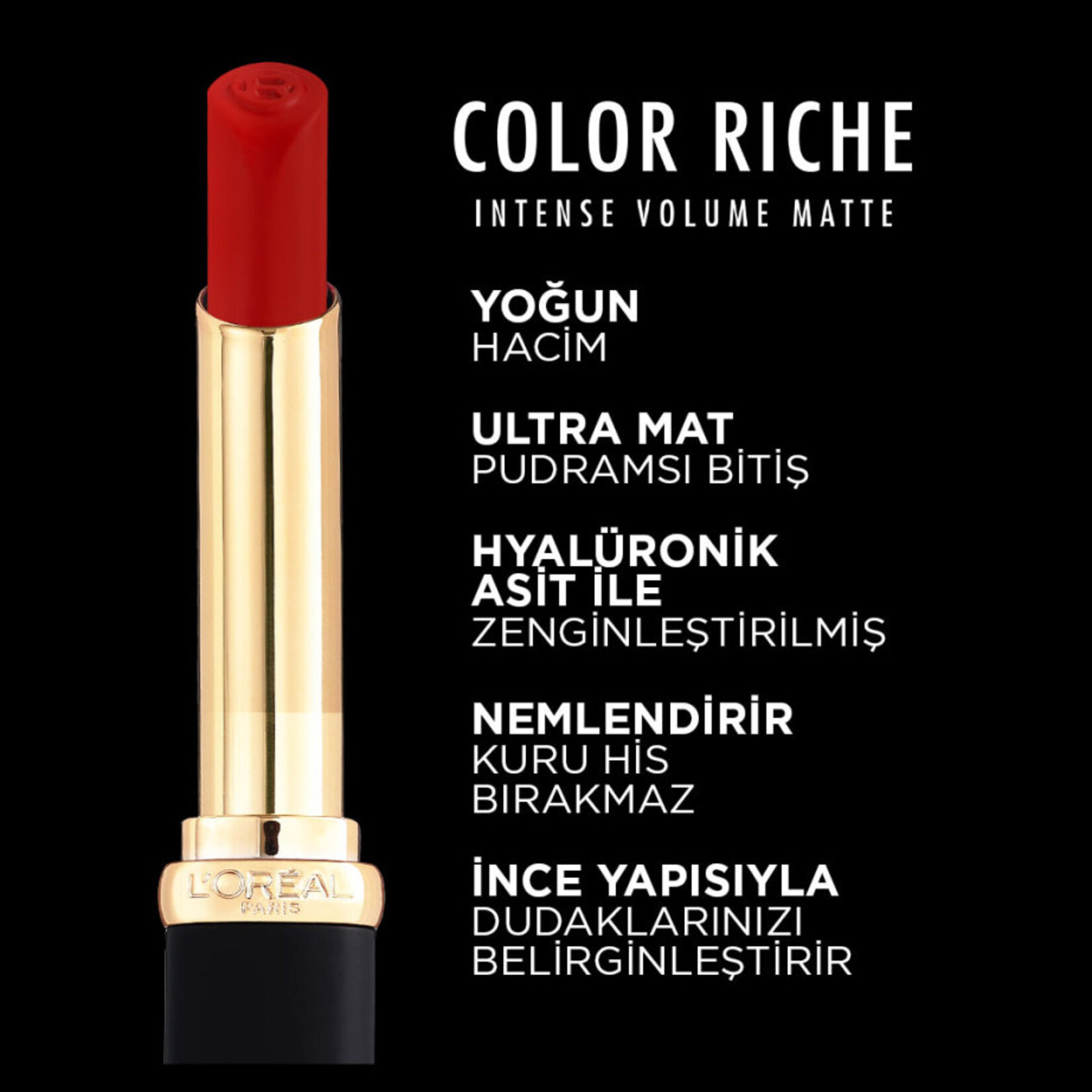 L'Oréal Paris Color Riche Matte Ruj - 640 Nude Independant - Görsel 5