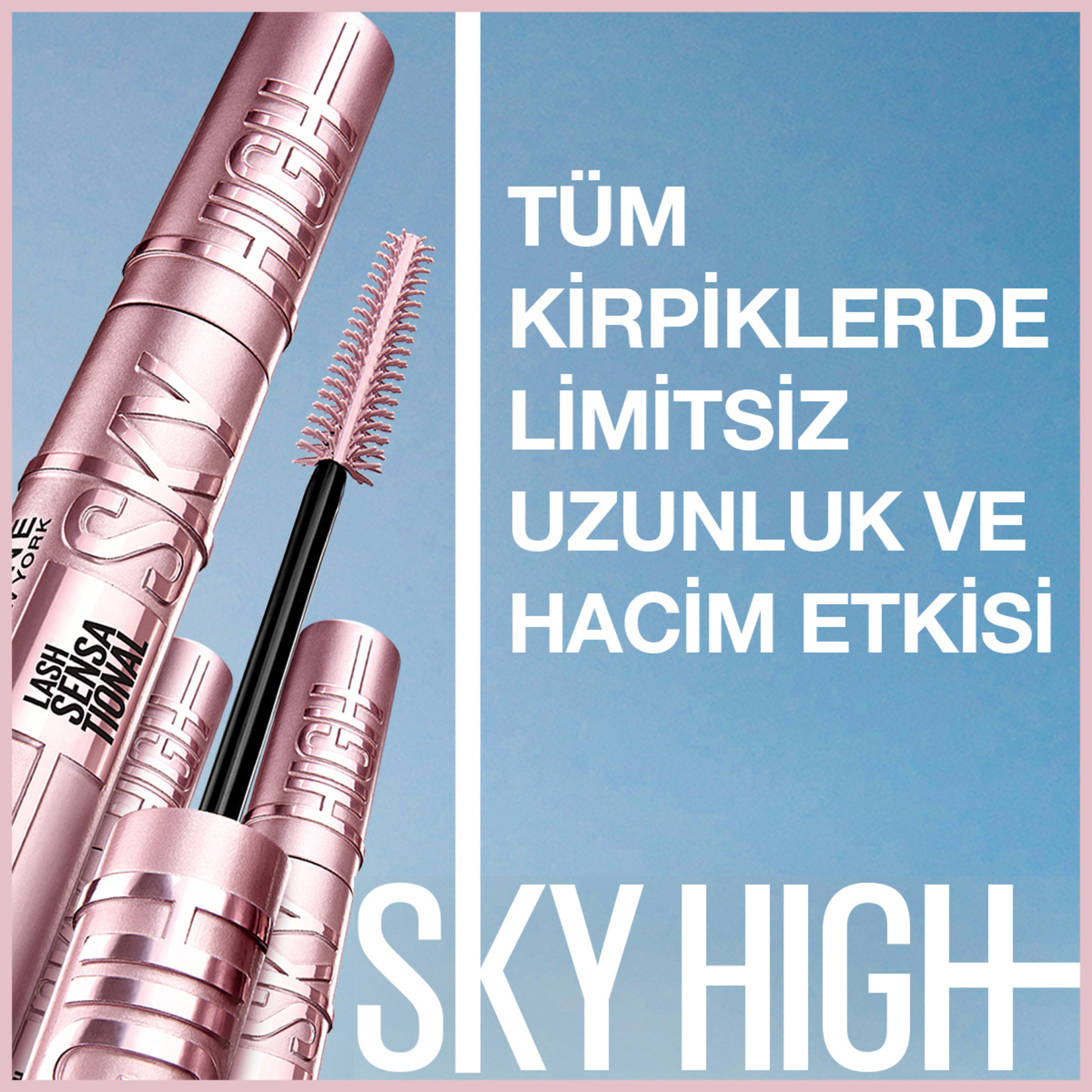 Maybelline New York Lash Sensational Sky High Kahverengi Maskara - Görsel 2