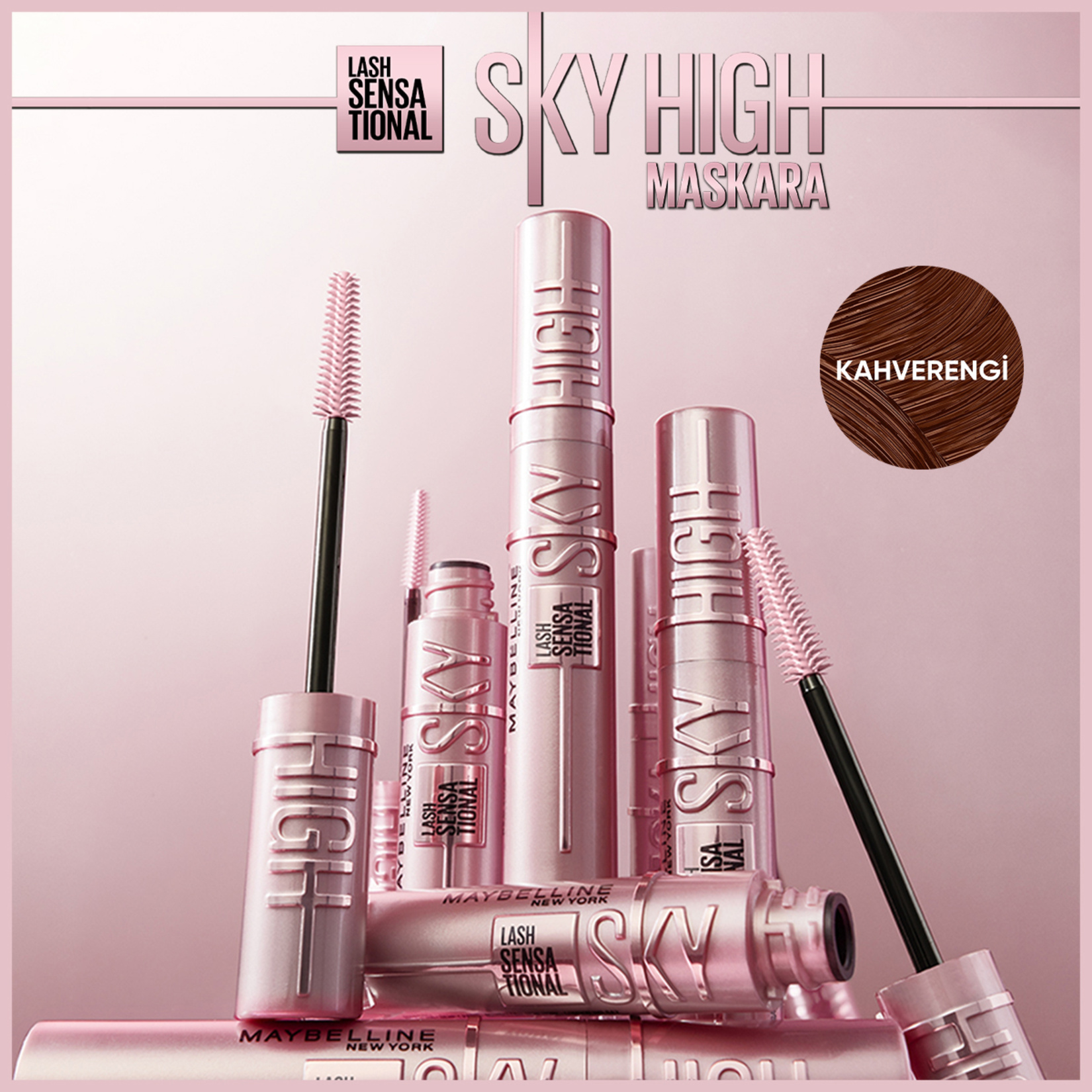 Maybelline New York Lash Sensational Sky High Kahverengi Maskara - Görsel 3