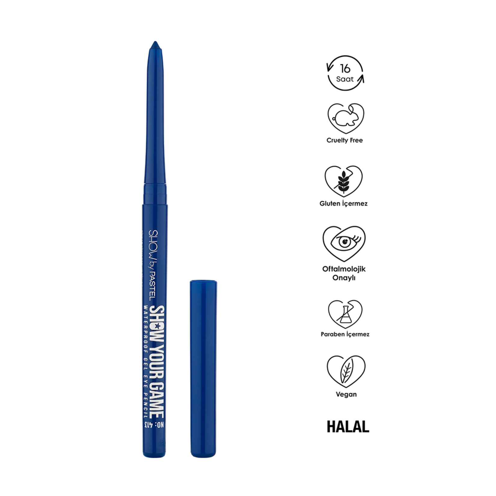 Show By Pastel Show Your Game Waterproof Gel Eye Pencil - Suya Dayanıklı Jel Göz Kalemi 413 - Görsel 3