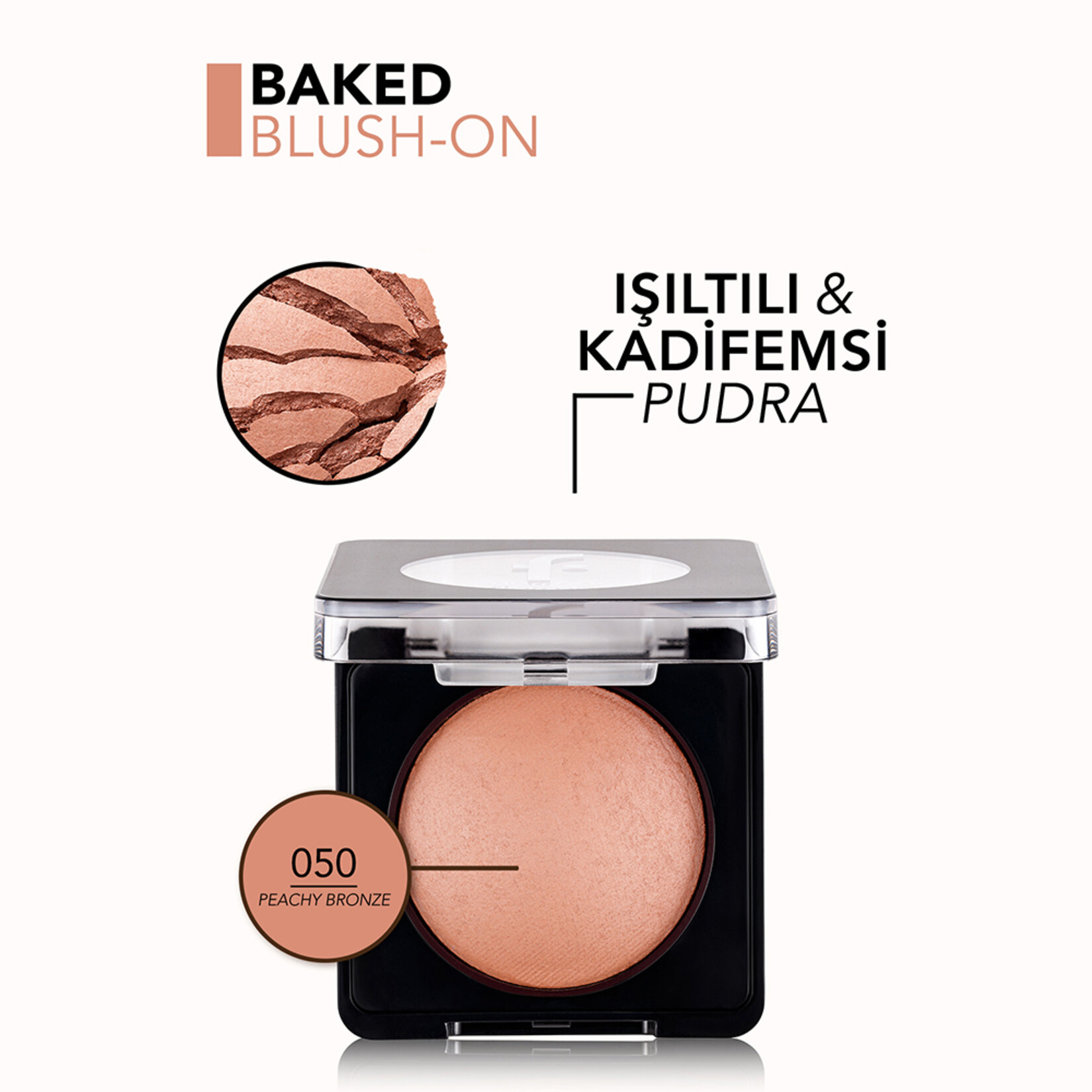 Flormar Baked Blush-On Yoğun Pigmentli Fırınlanmış Allık - 050 Peachy Bronze - Görsel 4