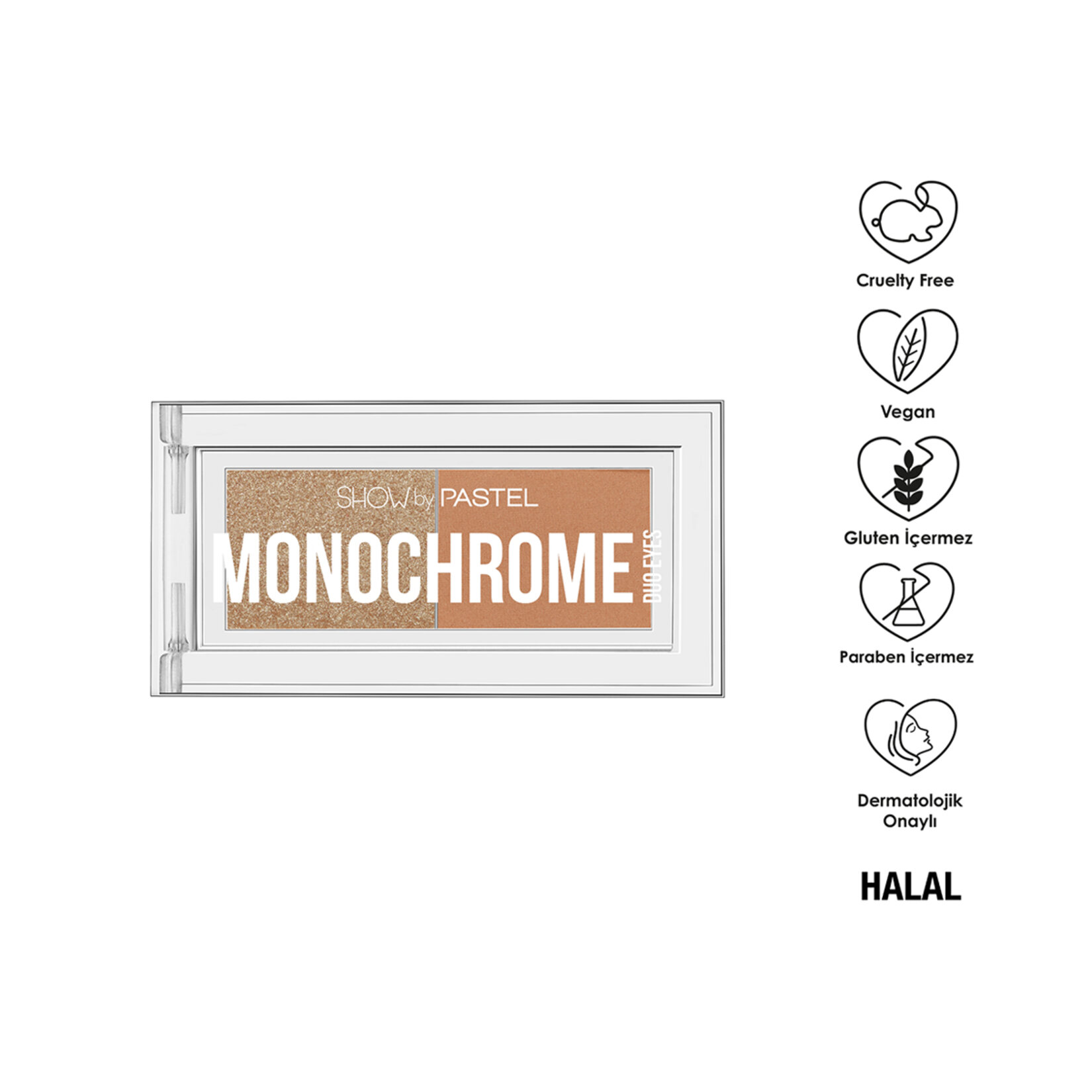 Show By Pastel Monochrome Duo Eyes - İkili Far Paleti 26 Sand Dunes - Görsel 3