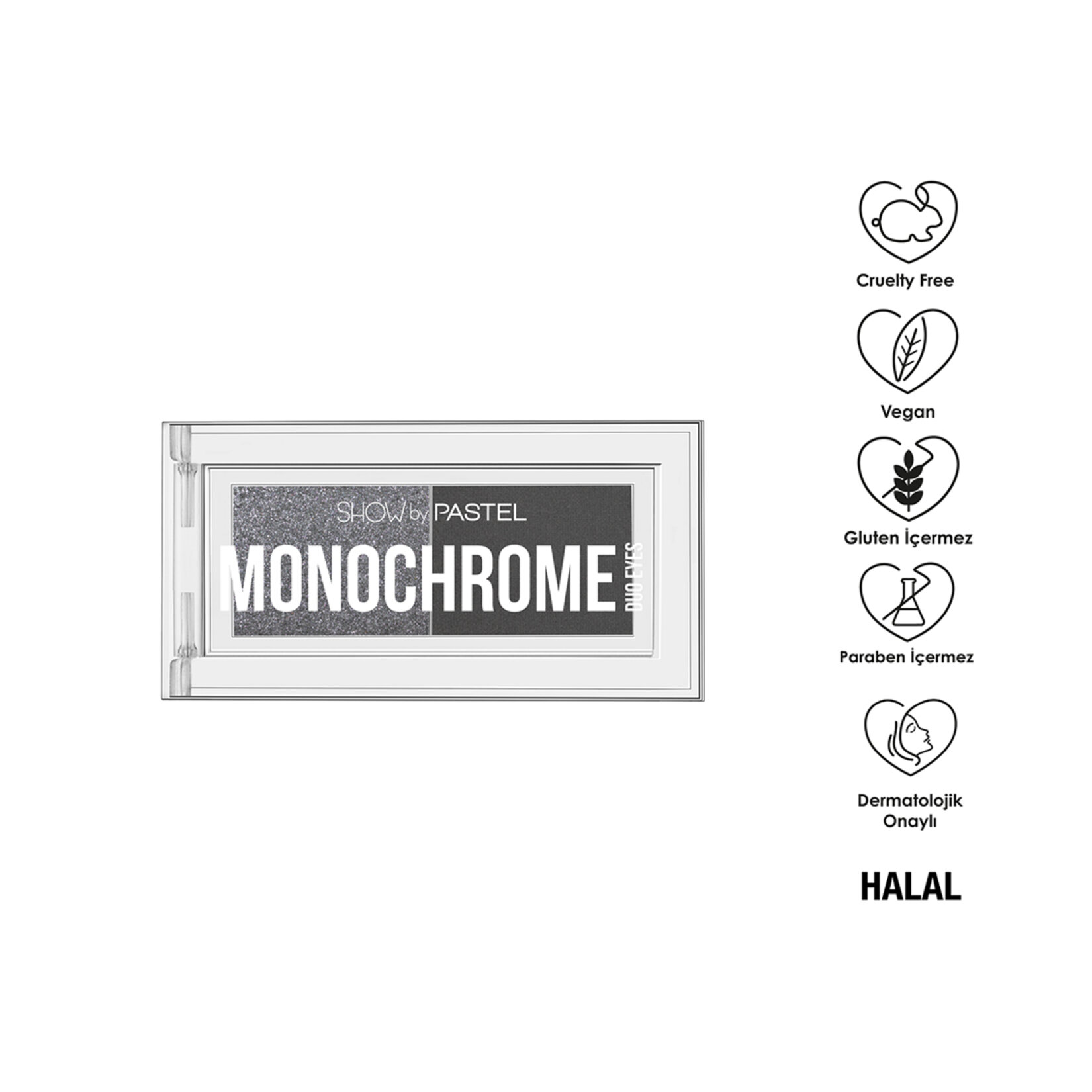 Show By Pastel Monochrome Duo Eyes - İkili Far Paleti 32 Blackout - Görsel 3