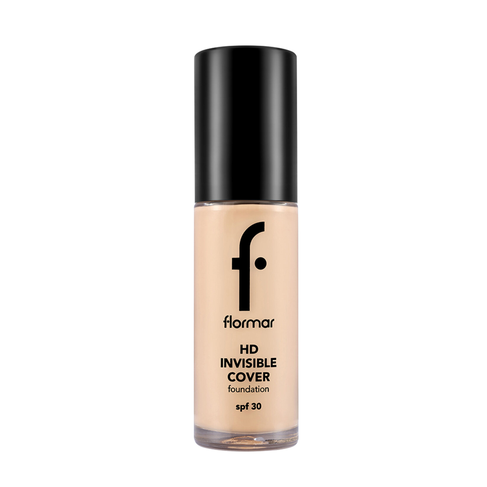 Flormar Invisible Cover HD Hafif Dokulu Kremsi Fondöten - 040 Light Ivory - Görsel 1