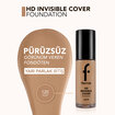 Flormar Invisible Cover HD Hafif Dokulu Kremsi Fondöten - 120 Honey - Görsel 4