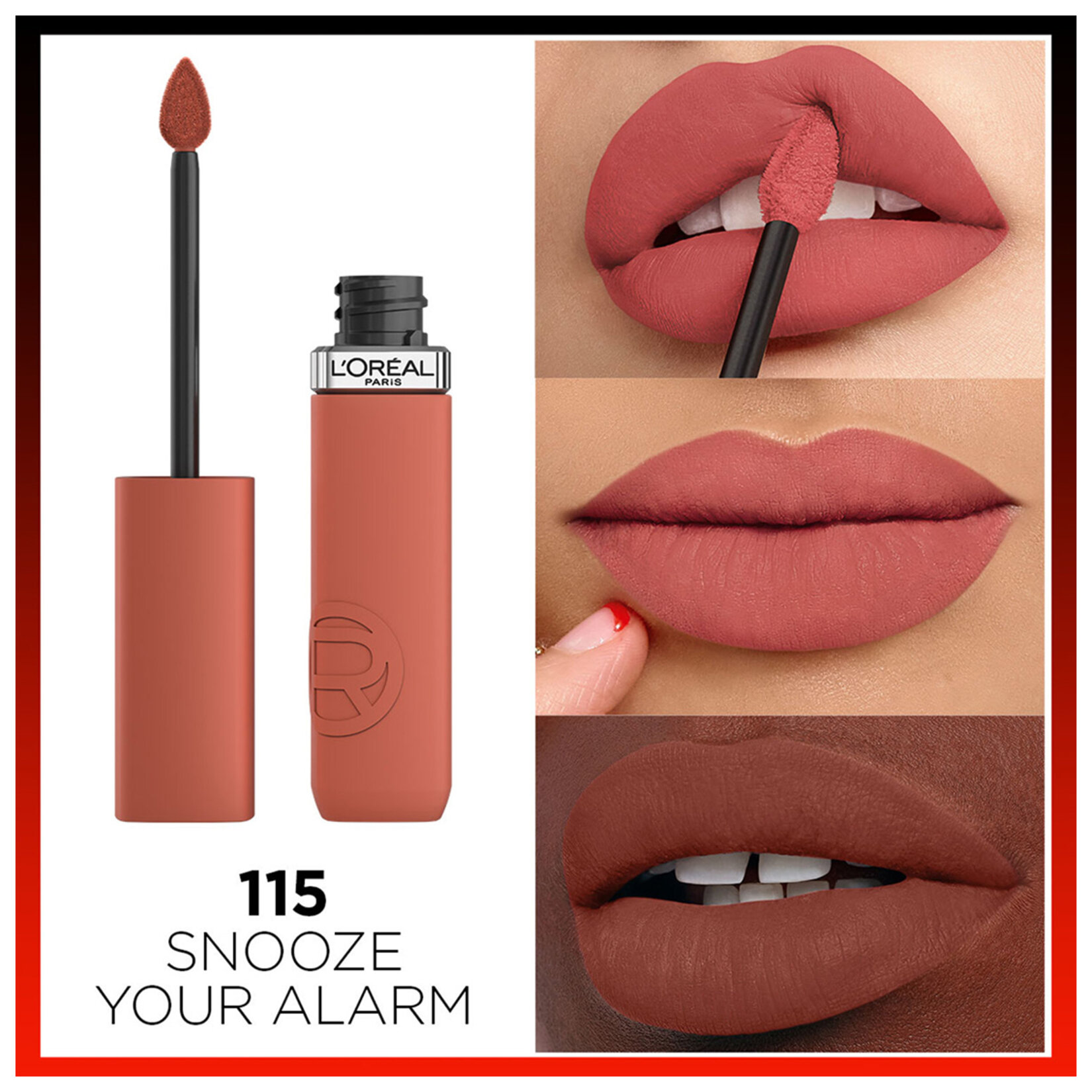 L'Oréal Paris Matte Resistance Likit Mat Ruj 115 Snooze Alarm - Görsel 3