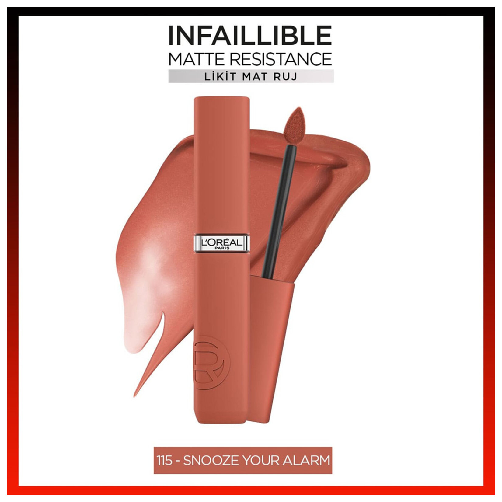 L'Oréal Paris Matte Resistance Likit Mat Ruj 115 Snooze Alarm - Görsel 2