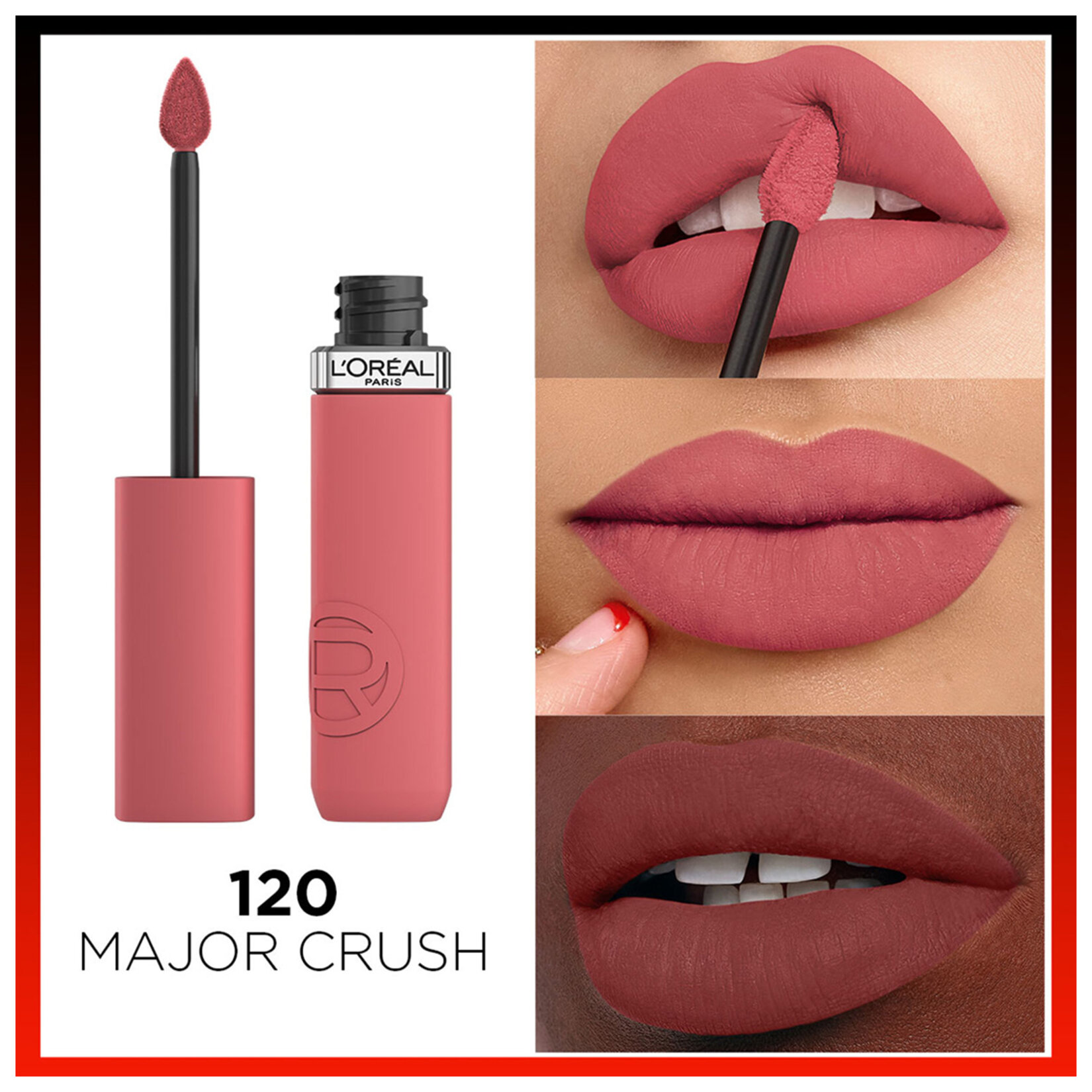 L'Oréal Paris Matte Resistance Likit Mat Ruj 120 Major Crush - Görsel 3
