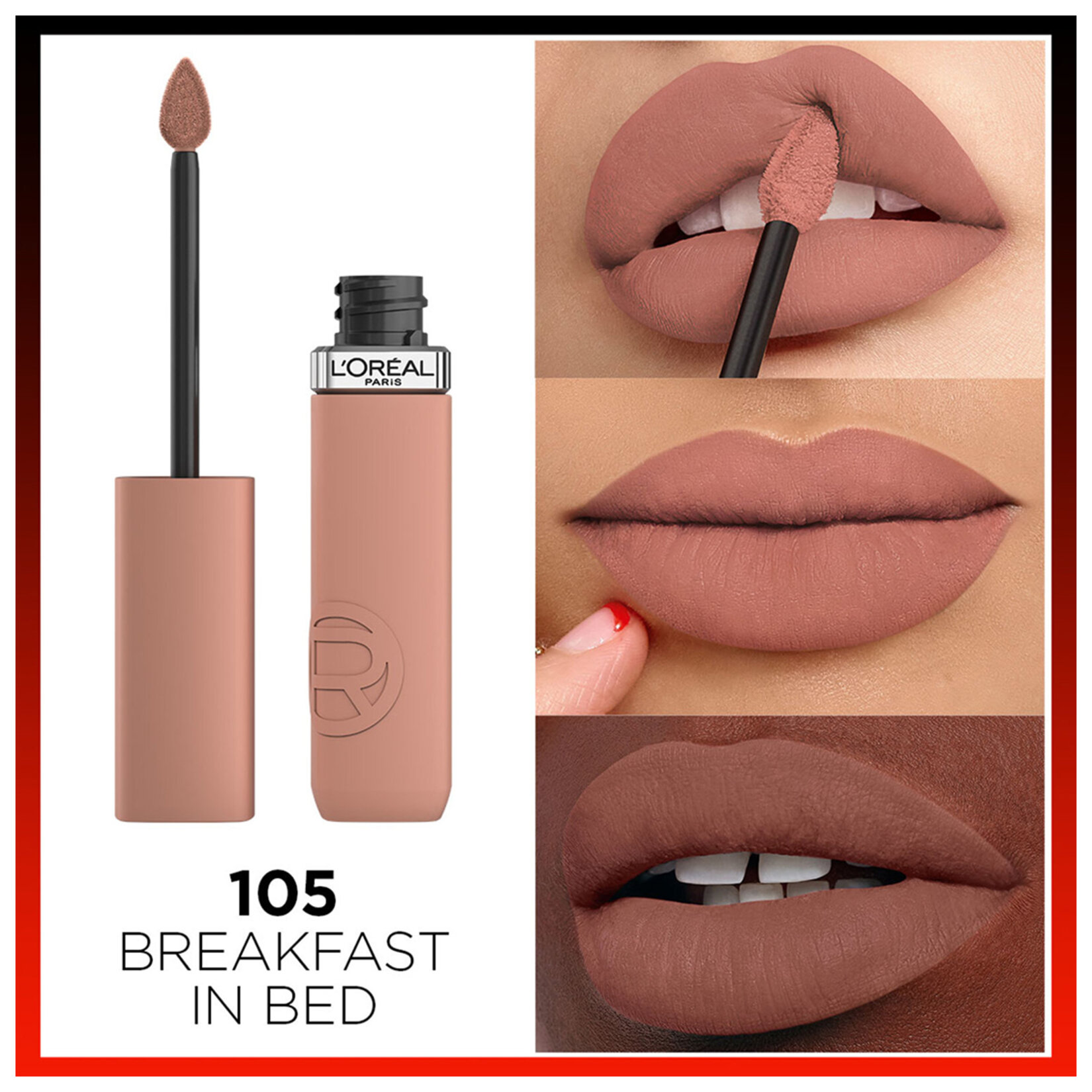 L'Oréal Paris Matte Resistance Likit Mat Ruj 105 Breakfast - Görsel 3
