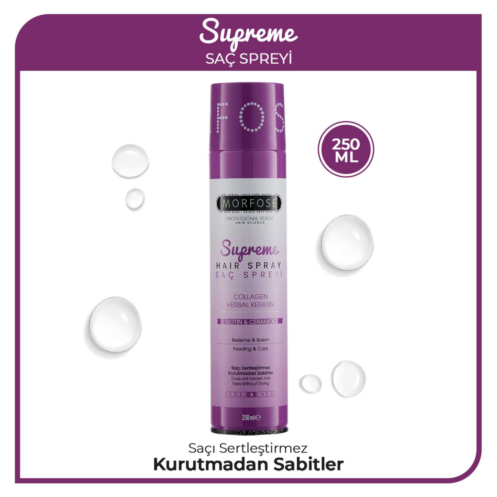 Morfose Supreme Saç Spreyi 250 Ml - Görsel 2