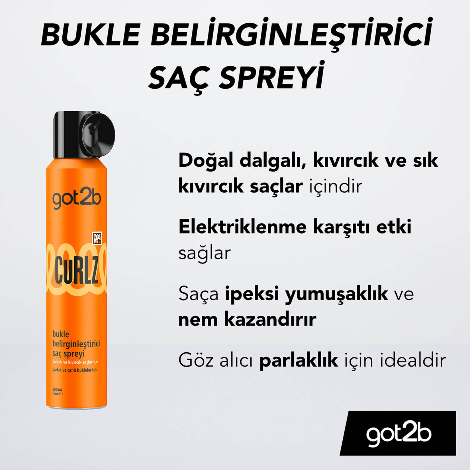 Got2b Curlz Bukle Belirginleştiren Saç Spreyi 200 Ml - Görsel 2