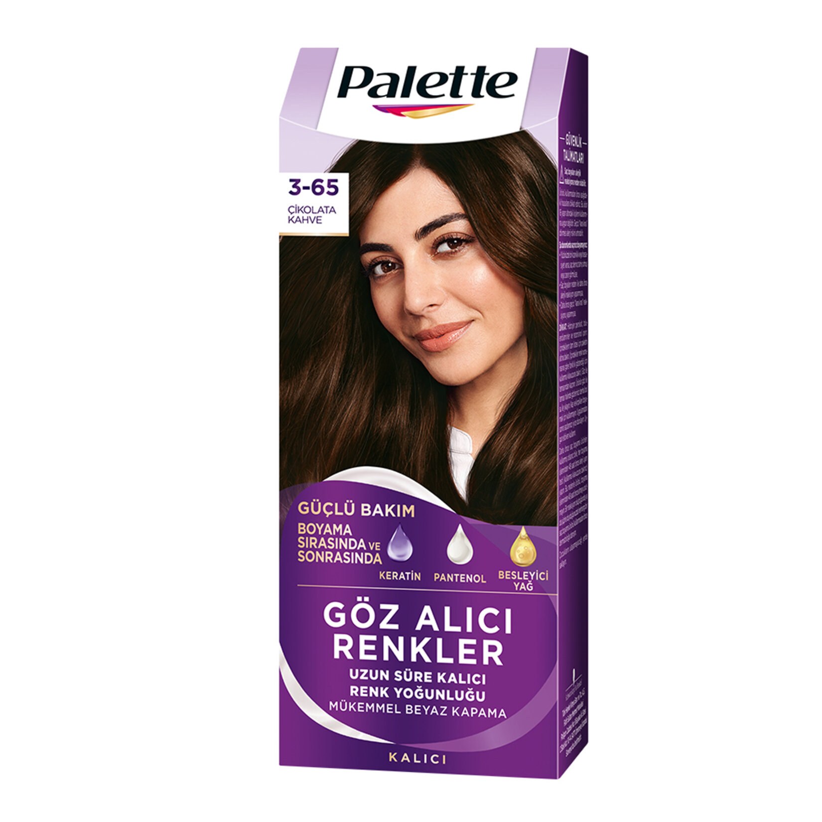 Palette Göz Alıcı Renkler 3-65 Çikolata Kahve Saç Boyası 110 Ml - Görsel 1