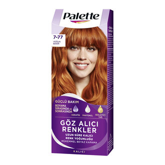Palette Göz Alıcı Renkler 7-77 Yoğun Bakır Saç Boyası 110 Ml