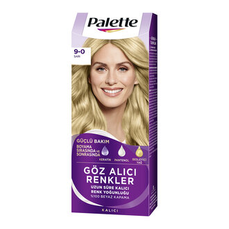 Palette Göz Alıcı Renkler 9-0 Sarı Saç Boyası 110 Ml