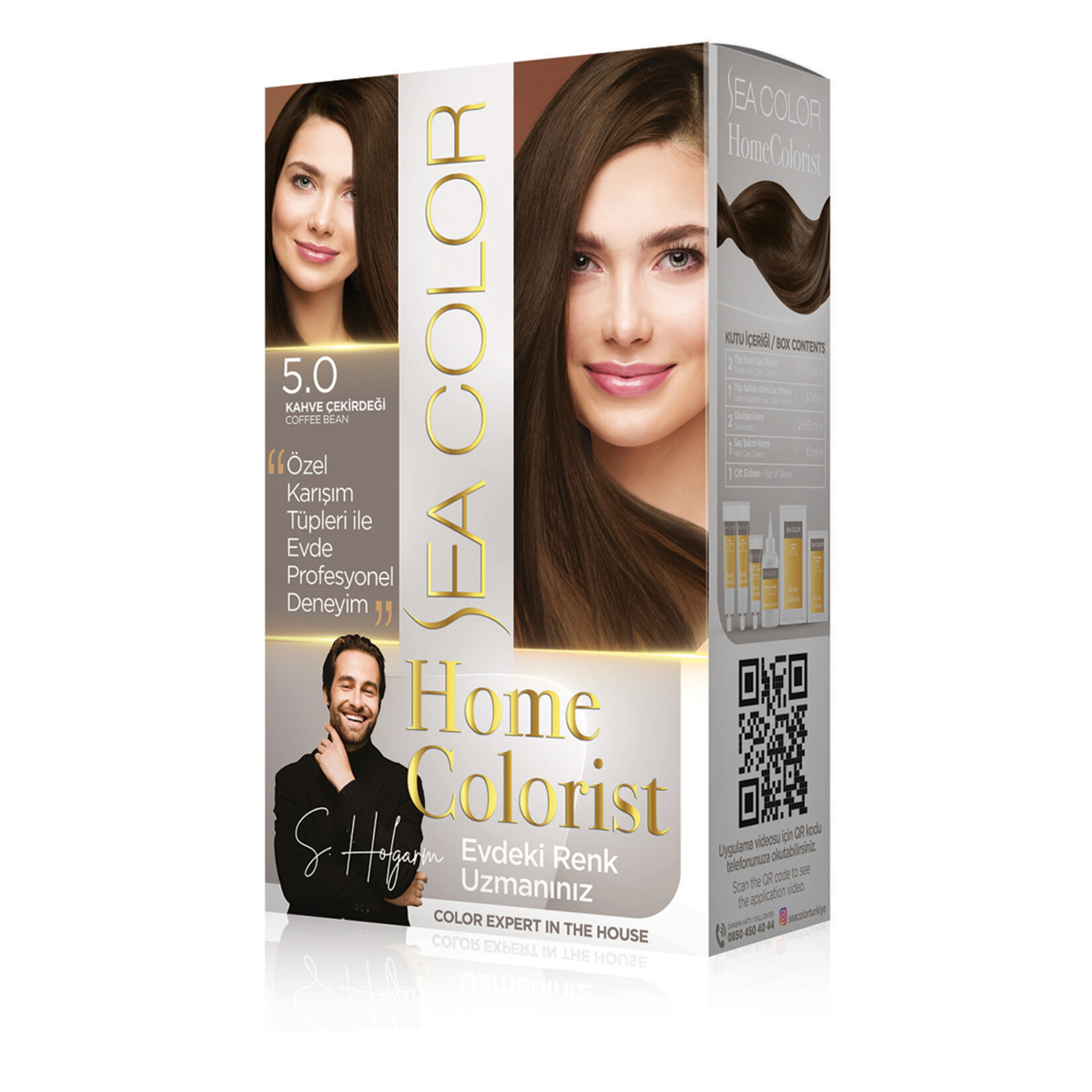 Sea Color Home Colorist Set Boya Kahve Çekirdek 5.0 270 Ml