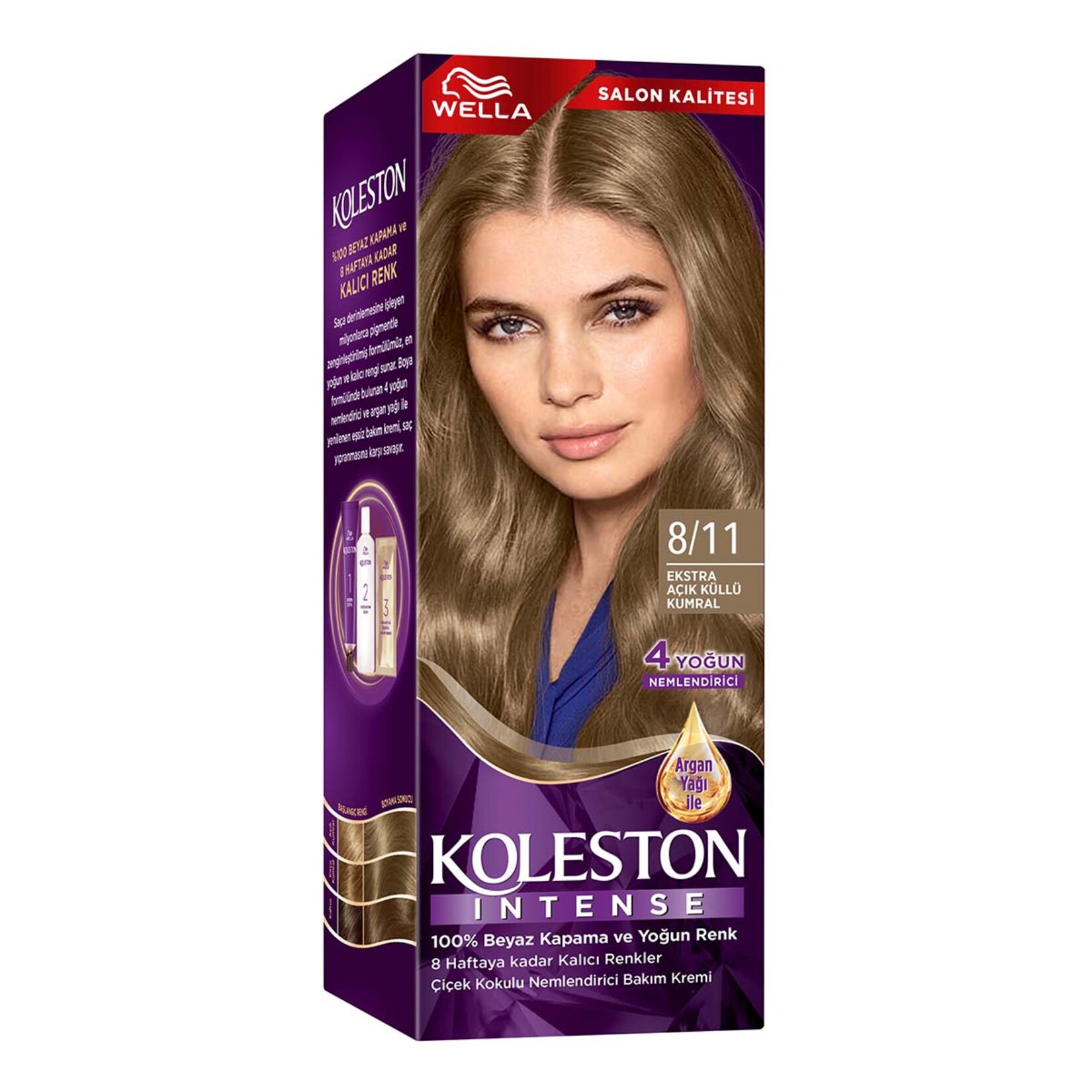 Koleston Intense 8/11 Ekstra Açık Küllü Kumral - Görsel 1
