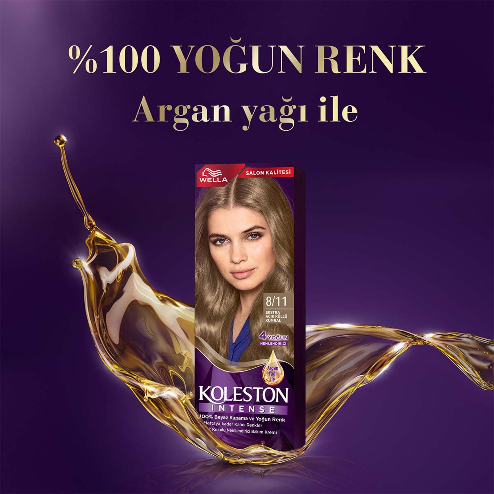Koleston Intense 8/11 Ekstra Açık Küllü Kumral - Görsel 3