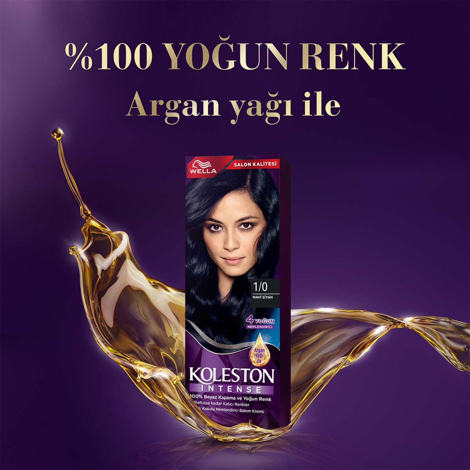 Wella Koleston Intense 1/0 Mavi Siyah - Görsel 3