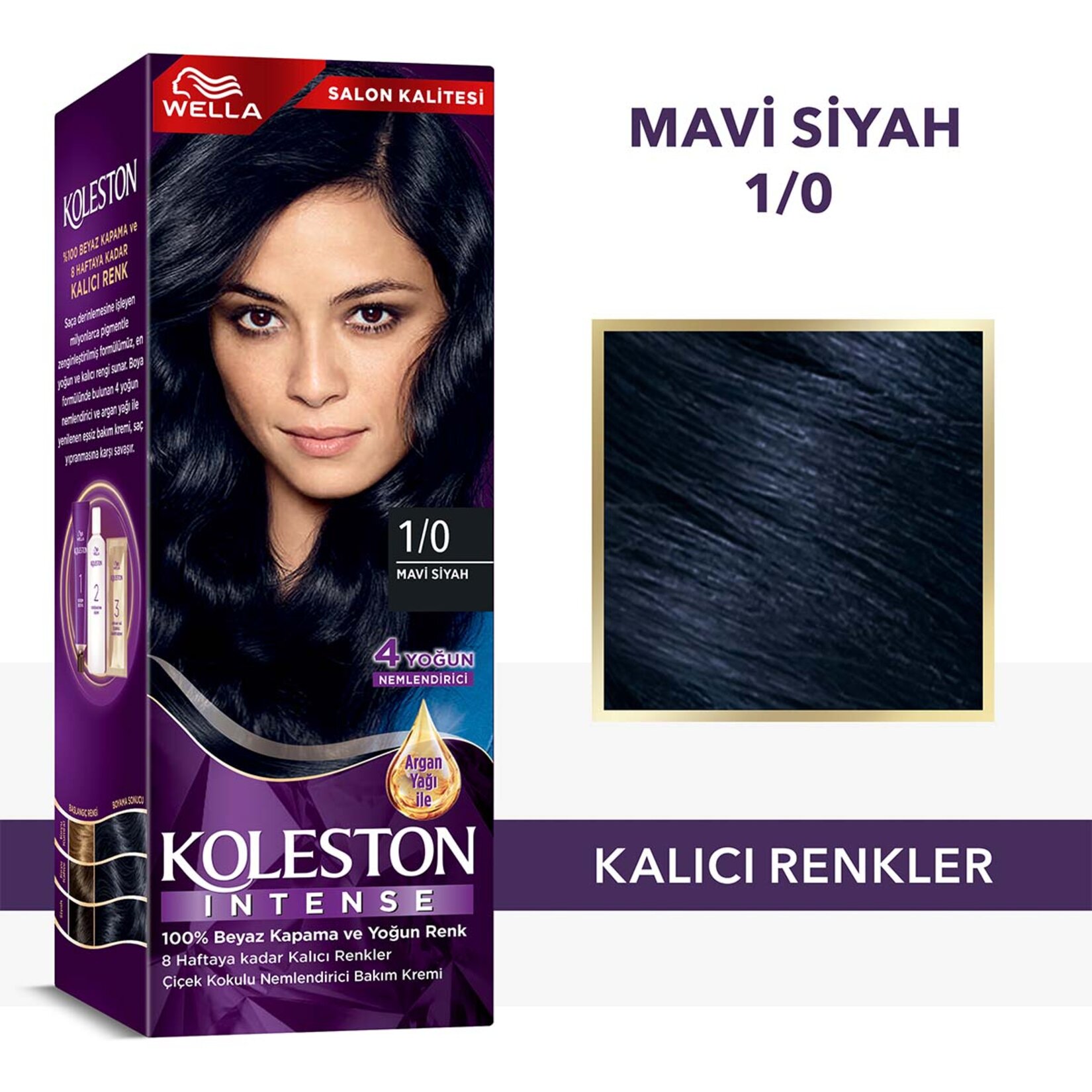Wella Koleston Intense 1/0 Mavi Siyah - Görsel 2