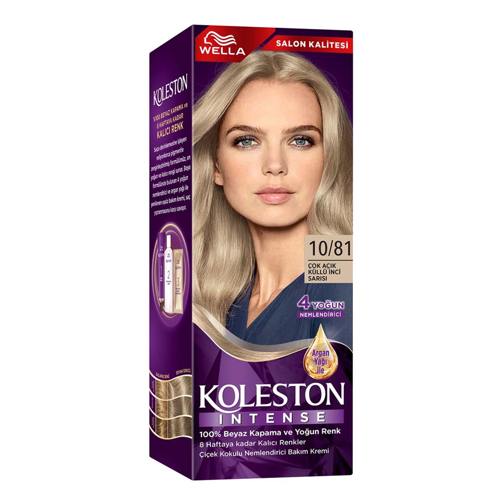 Koleston Intense Saç Boyası 10/81 Ultra Açık Küllü Sarısı - Görsel 1