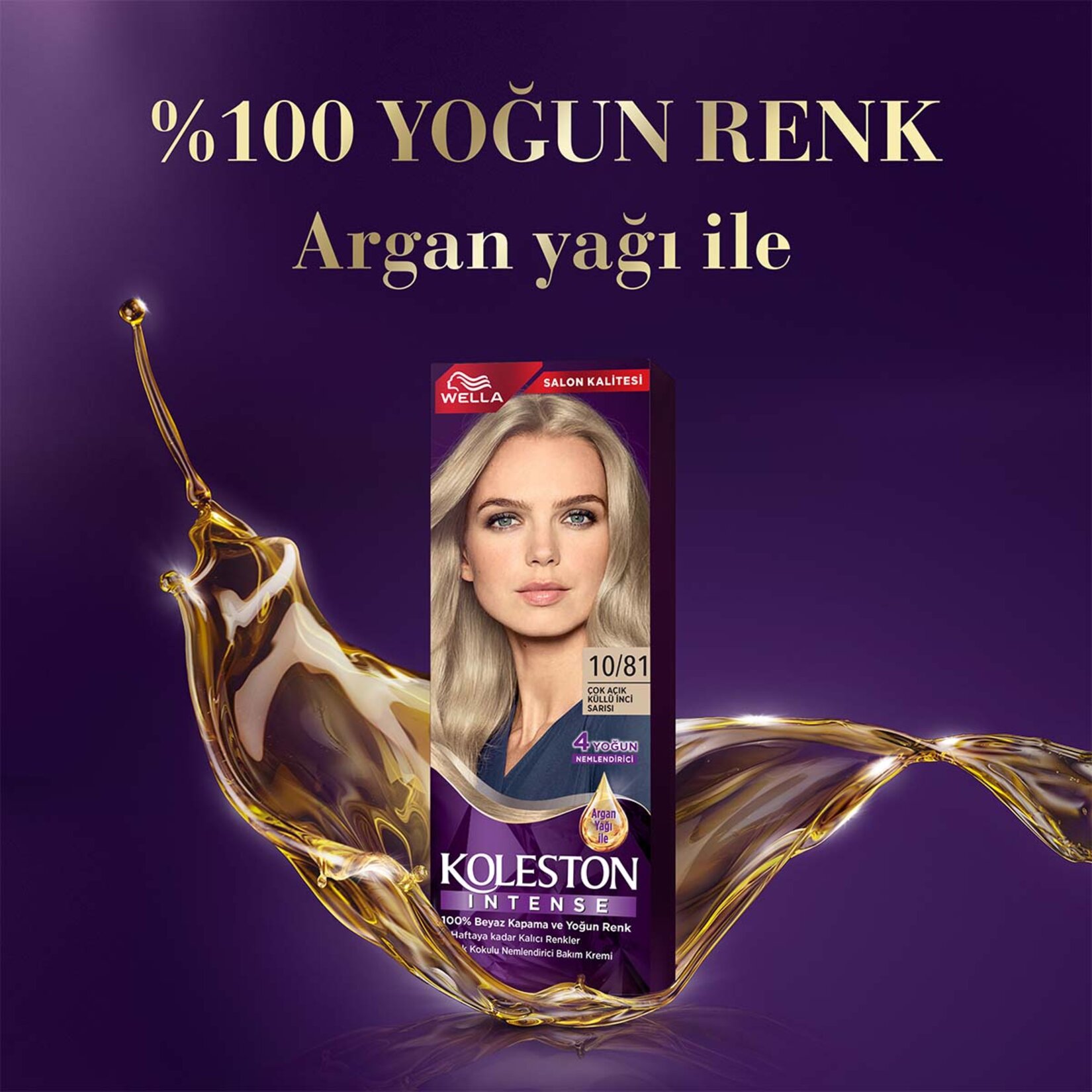 Koleston Intense Saç Boyası 10/81 Ultra Açık Küllü Sarısı - Görsel 3