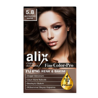 Alix Saç Boyası Kiti 5.8 Büyüleyici Kahve 135 Ml
