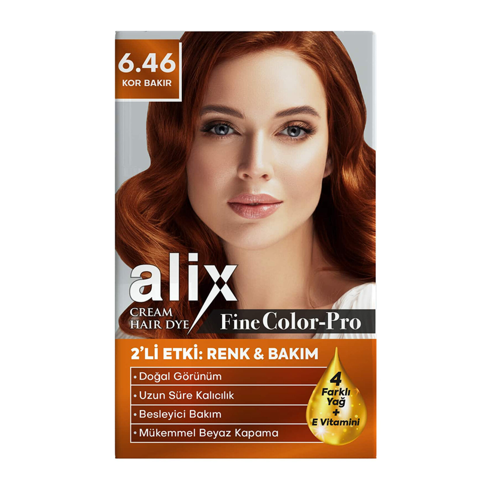Alix Saç Boyası Kiti 6.46 Kor Bakır