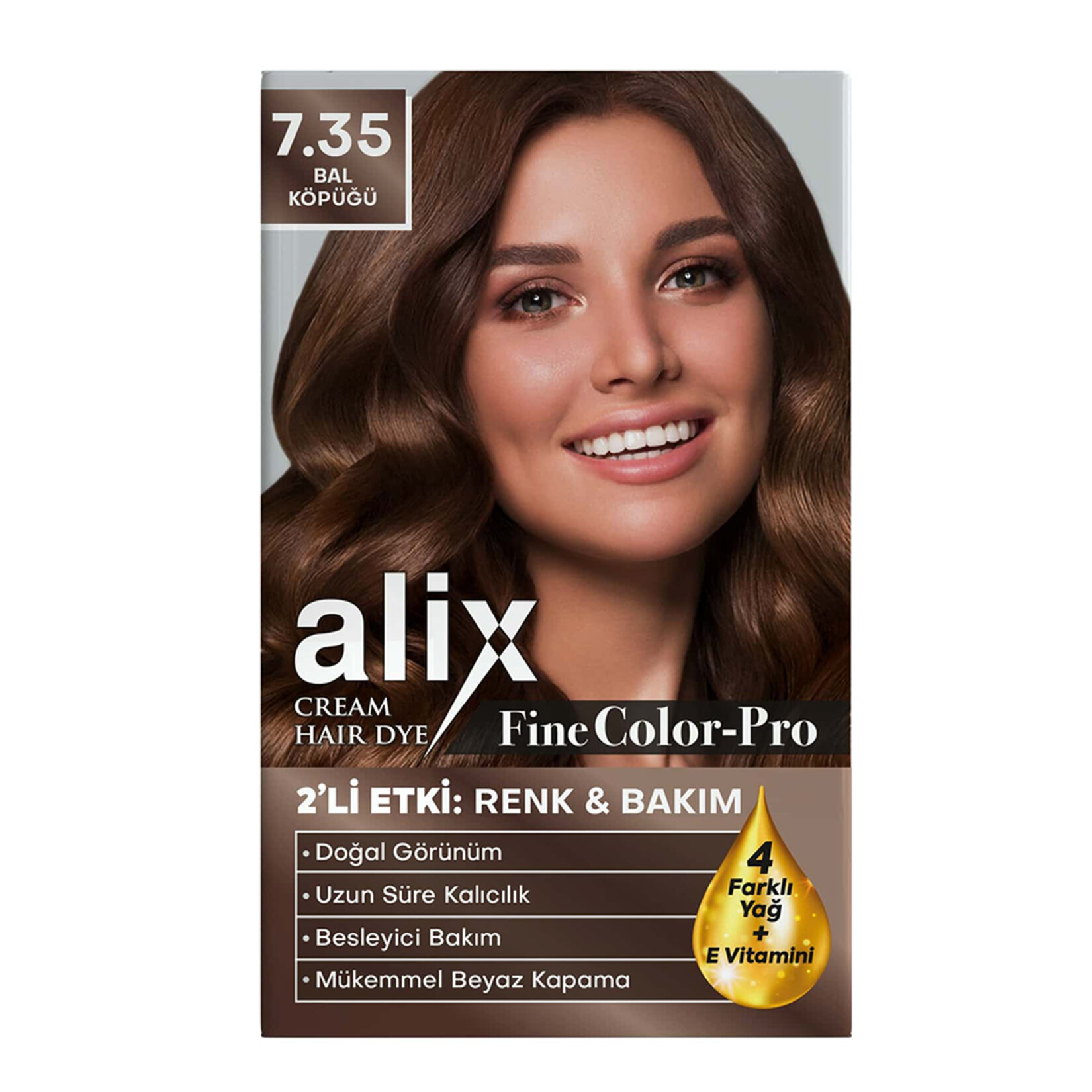 Alix Saç Boyası Kiti 7.35 Bal Köpüğü 135 ML