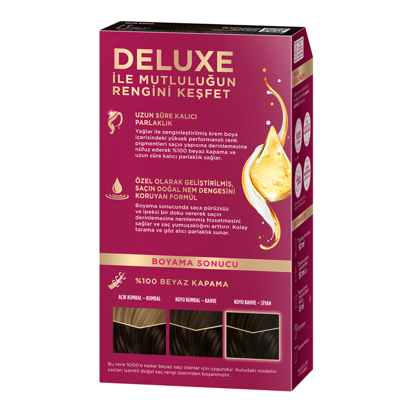 Palette Deluxe 3-0 Koyu Kahve Saç Boyası 115 Ml - Görsel 2