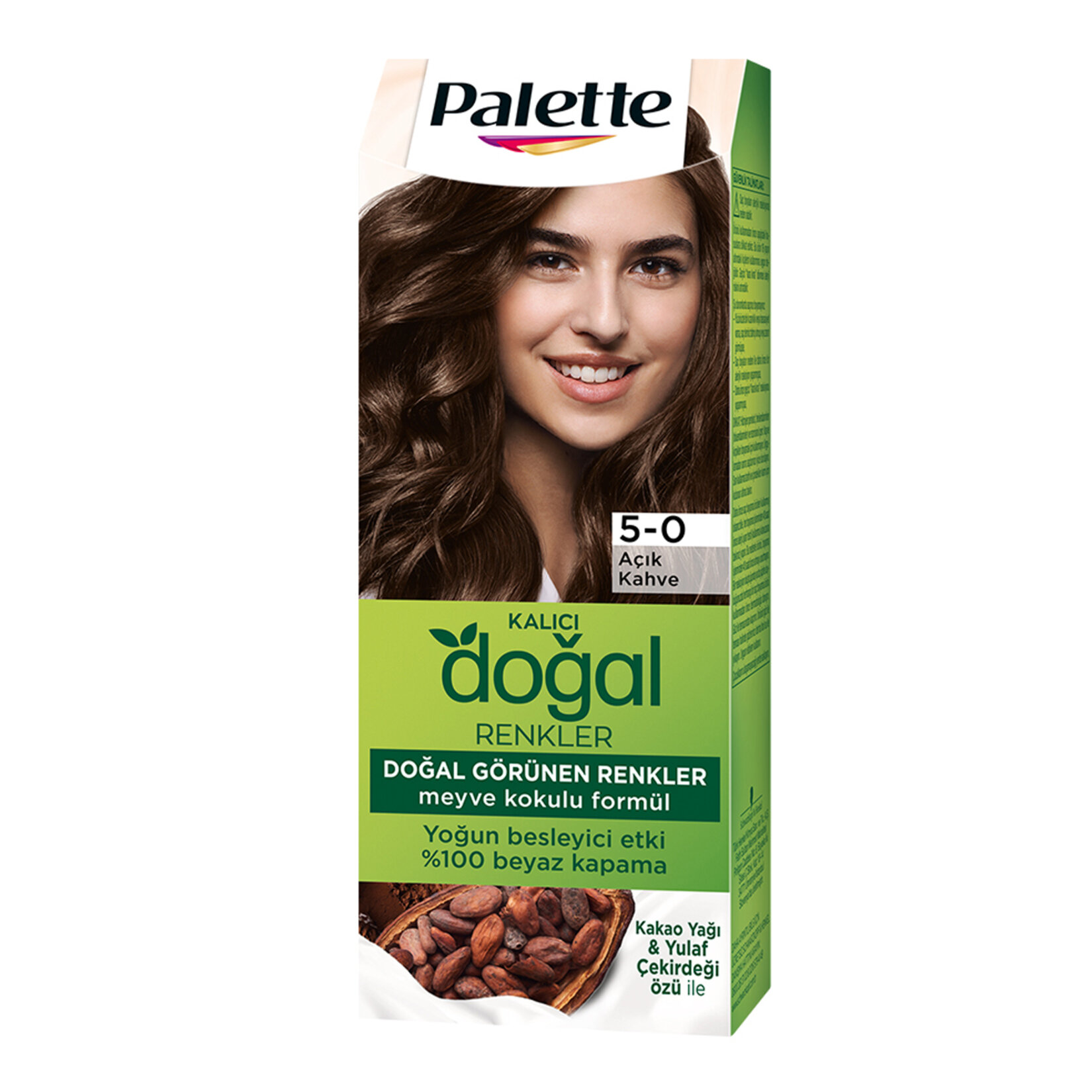 Palette Kalıcı Doğal Renkler 5-0 Açık Kahve Saç Boyası 110 Ml - Görsel 1