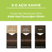 Palette Kalıcı Doğal Renkler 5-0 Açık Kahve Saç Boyası 110 Ml - Görsel 2
