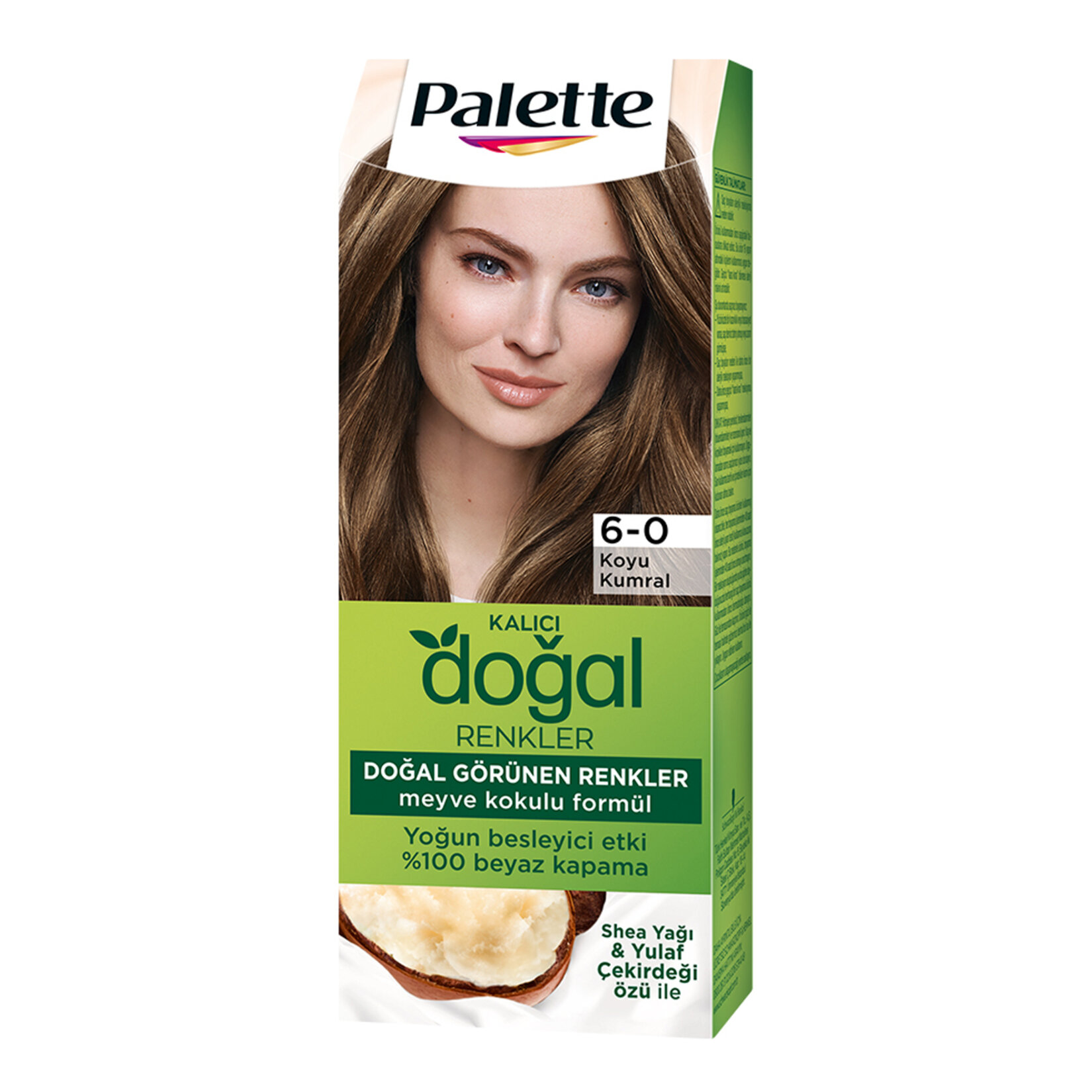 Palette Kalıcı Doğal Renkler 6-0 Koyu Kumral Saç Boyası 110 Ml - Görsel 1