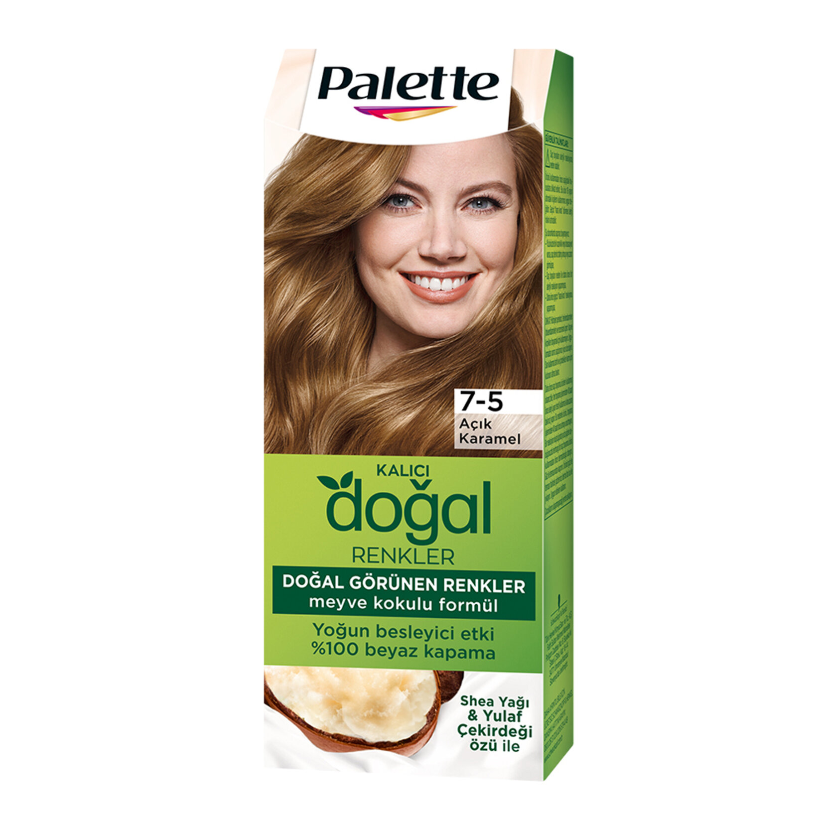 Palette Kalıcı Doğal Renkler 7-5 Açık Karamel Saç Boyası 110 Ml - Görsel 1