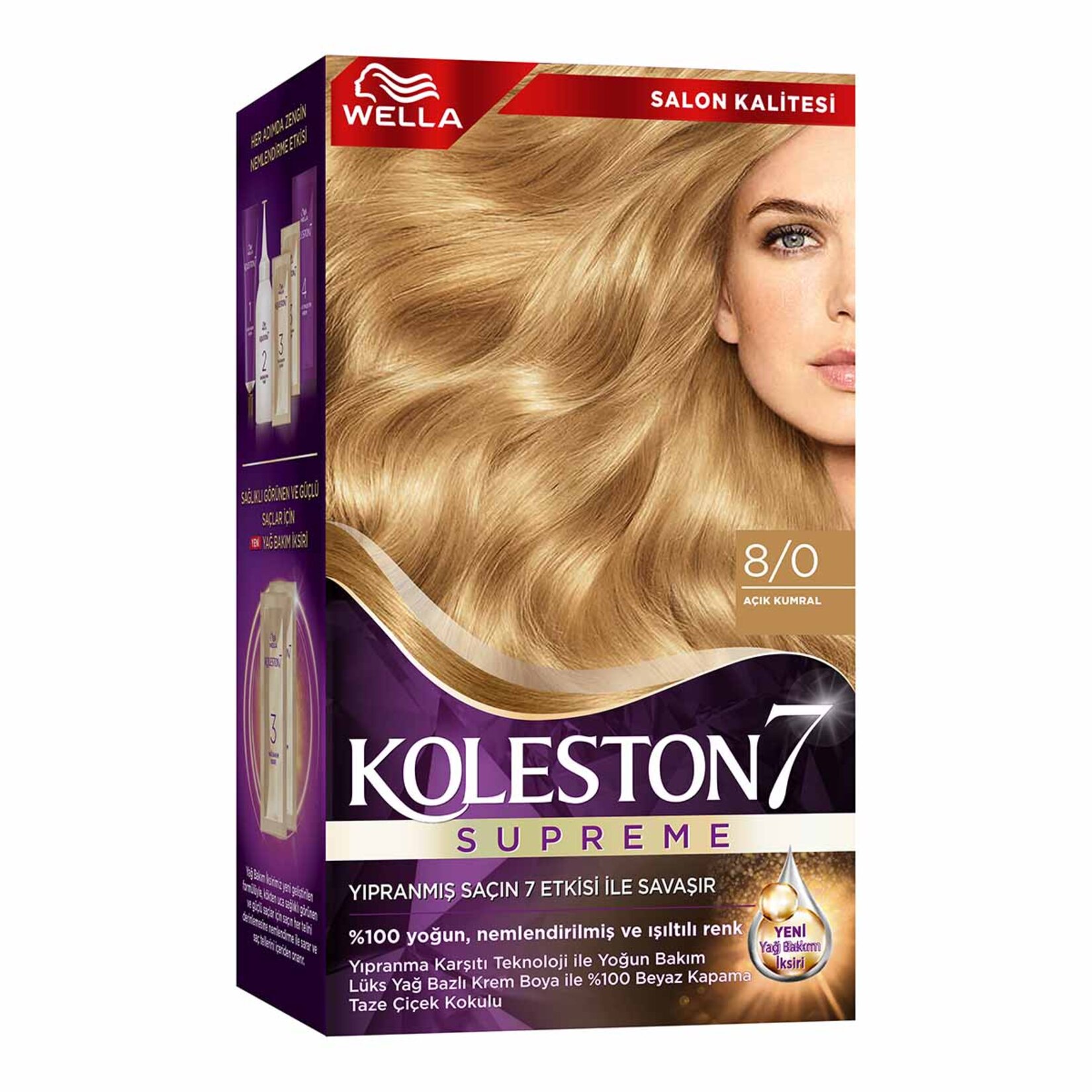 Koleston Supreme Saç Boyası 8/0 Açık Kumral 135 Ml - Görsel 1