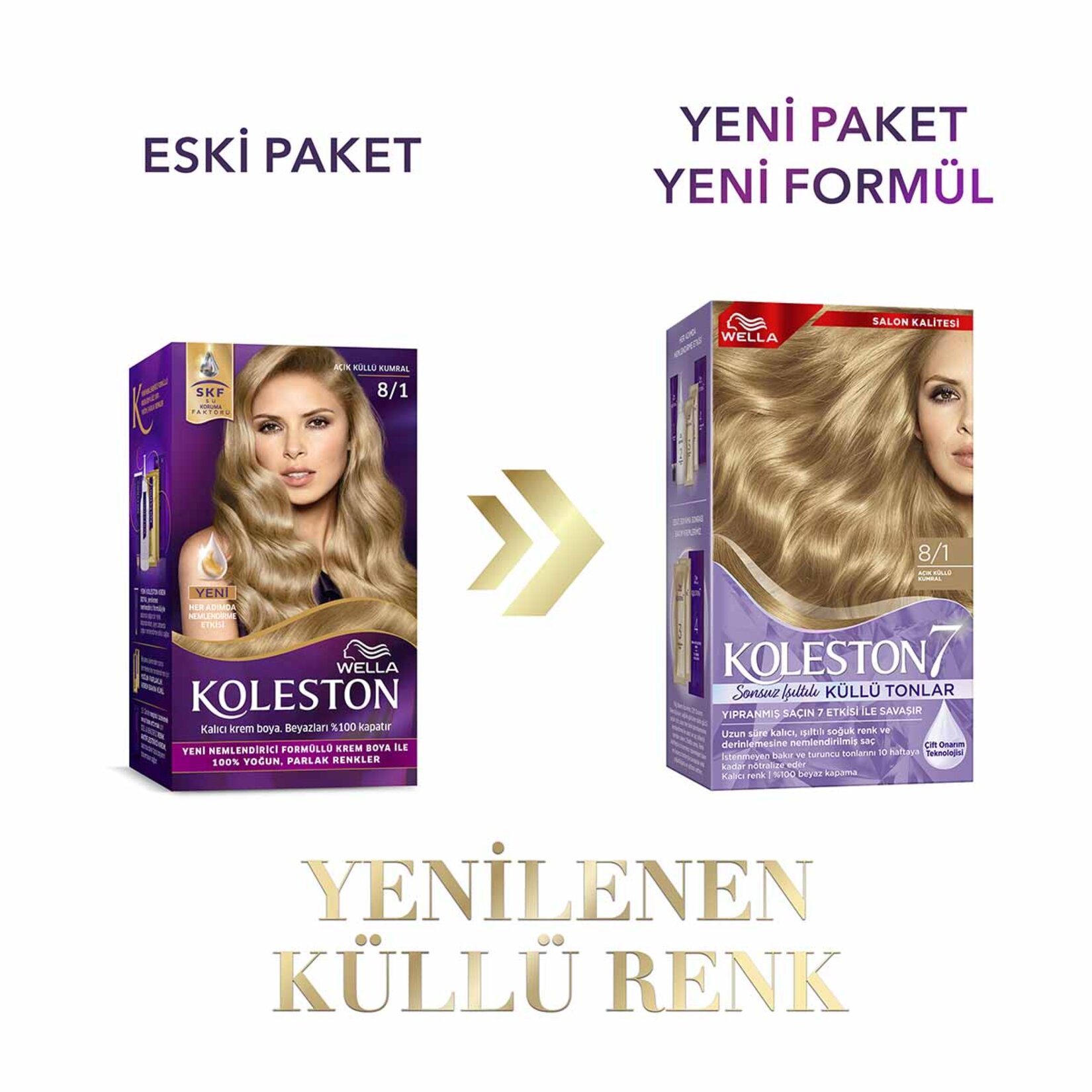Koleston Supreme Sonsuz Işıltılı Küllü Tonlar Saç Boyası 8/1 Açık Küllü Kumral - Görsel 3