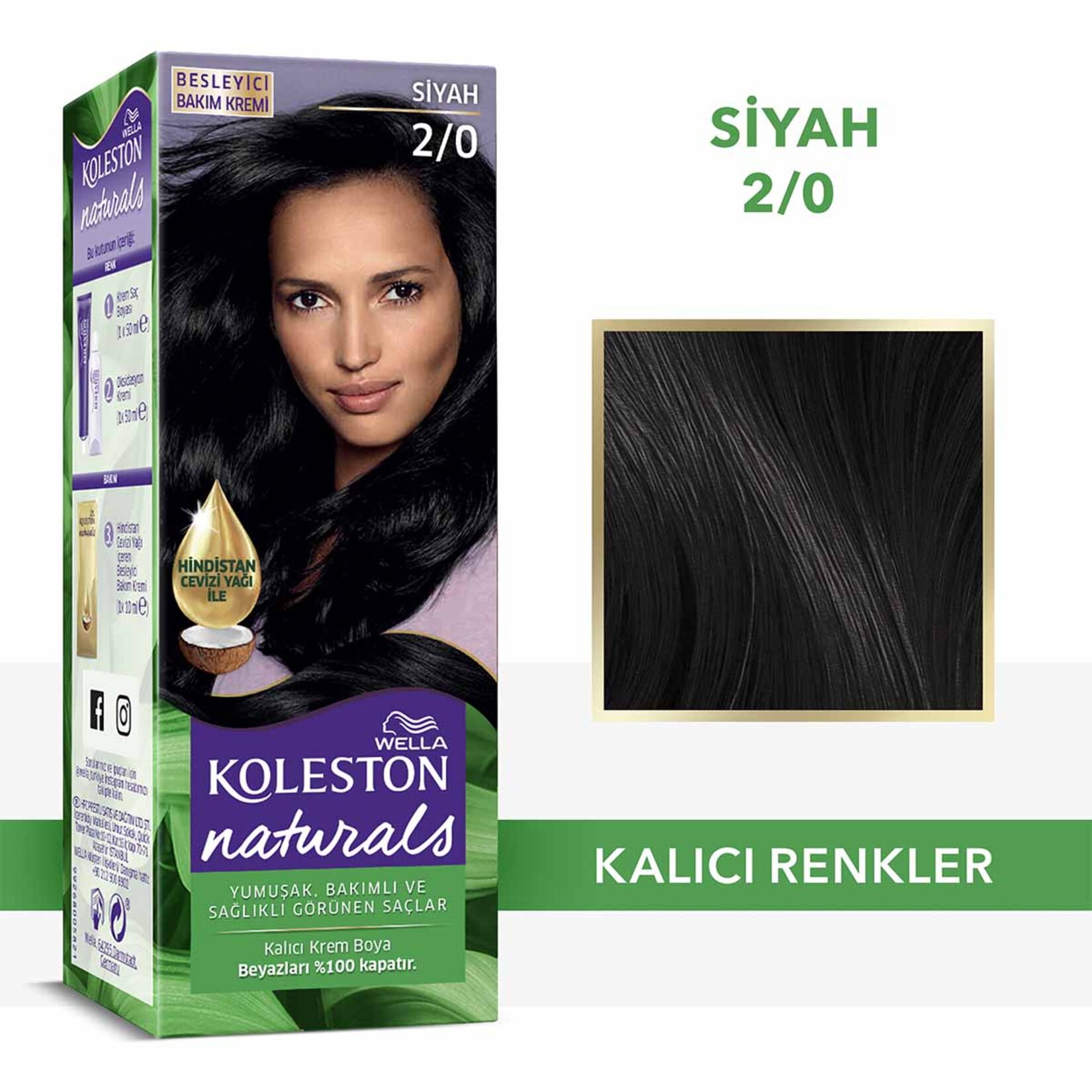 Wella Koleston Naturals Saç Boyası 2/0 Siyah - Görsel 2