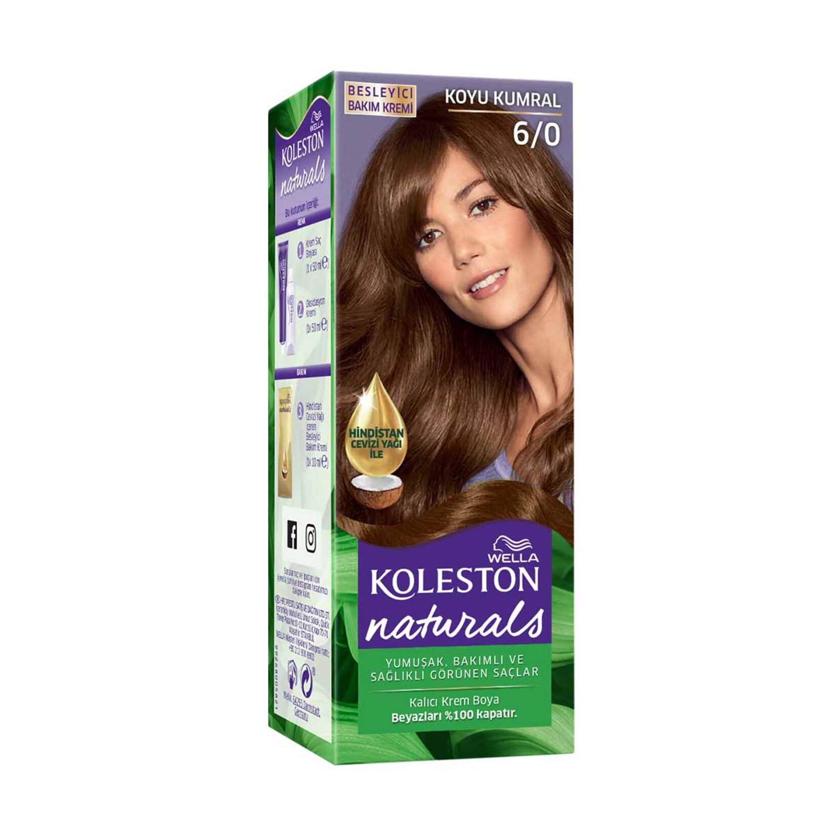 Koleston Naturals Saç Boyası 6/0 Koyu Kumral 110 Ml - Görsel 1